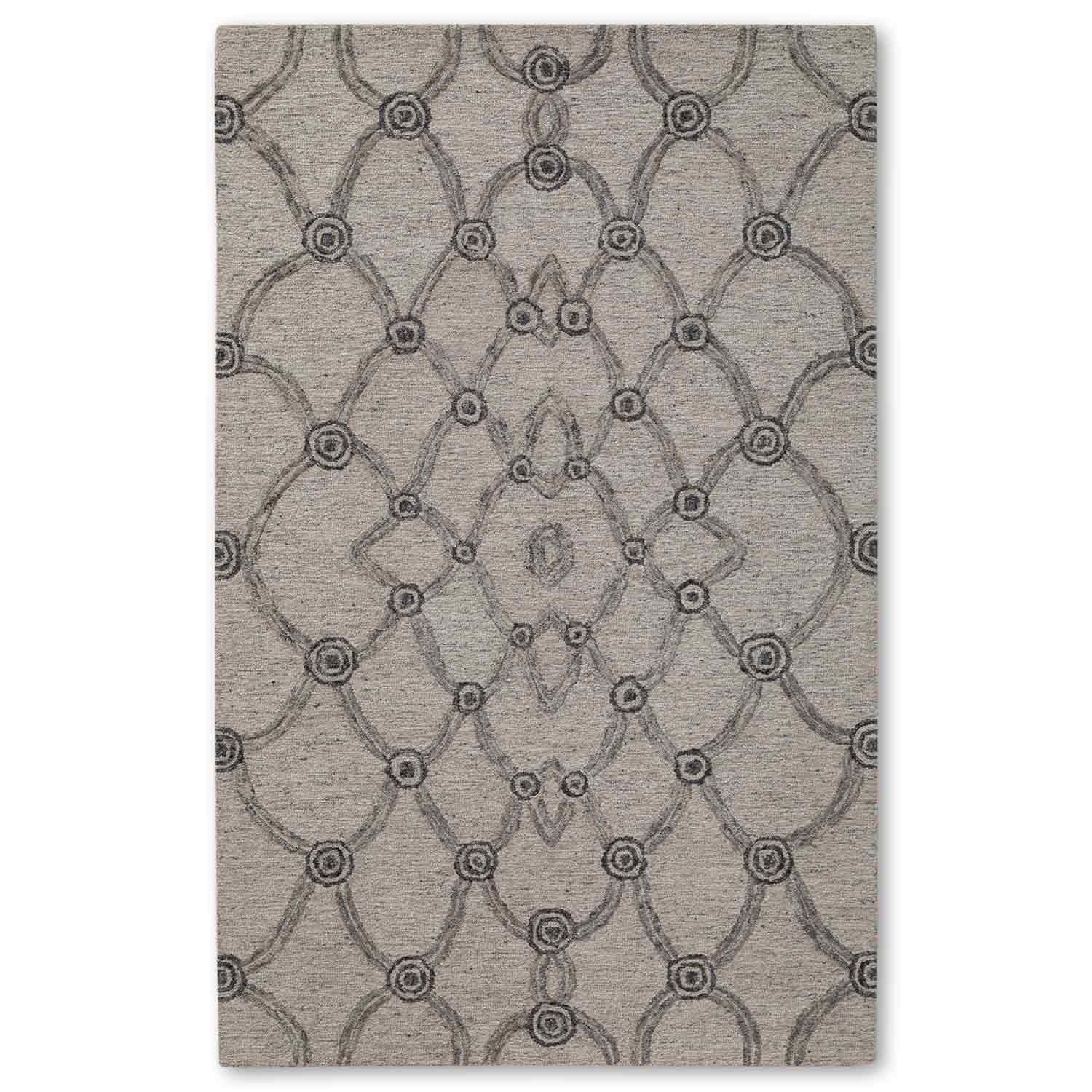 Gusita Hand Tufted Woollen Rug By Mariella Ienna - Cotton - Hand Tufted - Ajaypee Carpets (Thumbnail 2)