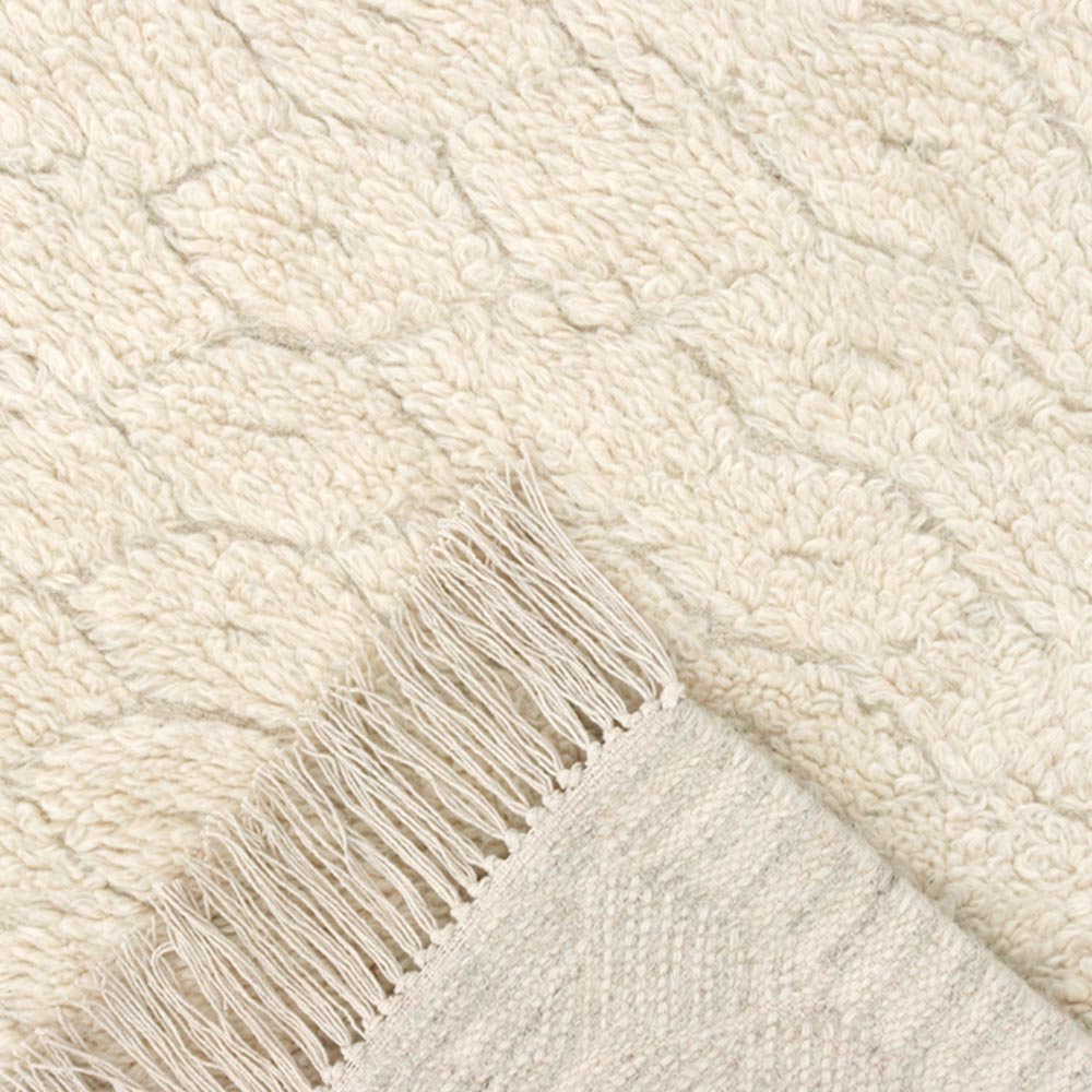Gwyneth Handloom Woollen Rug - Cotton - Hand Tufted - Ajaypee Carpets (Thumbnail 3)