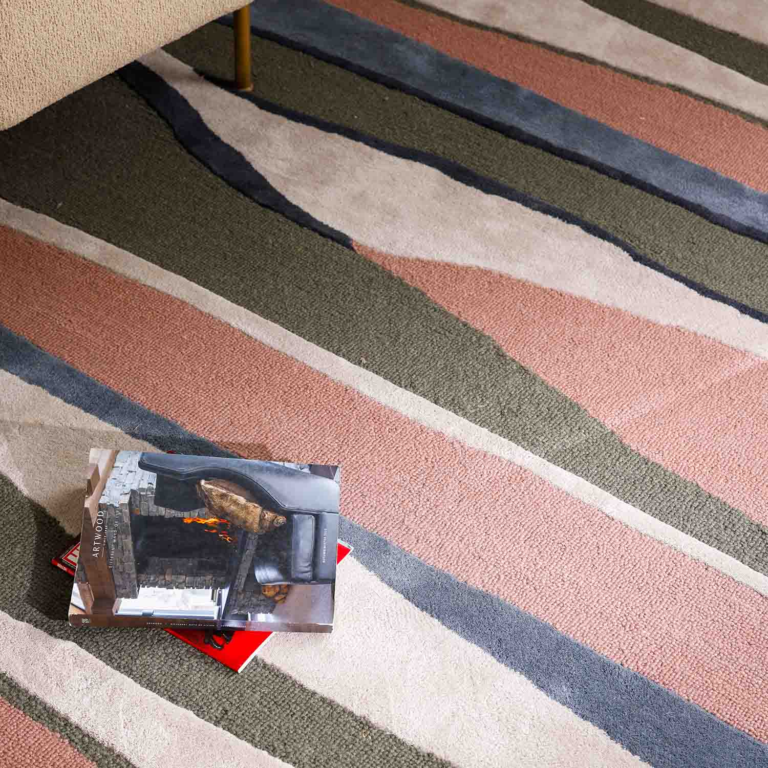 Hamburg Hand Tufted Woollen Rug - Cotton - Hand Tufted - Ajaypee Carpets (Thumbnail 3)