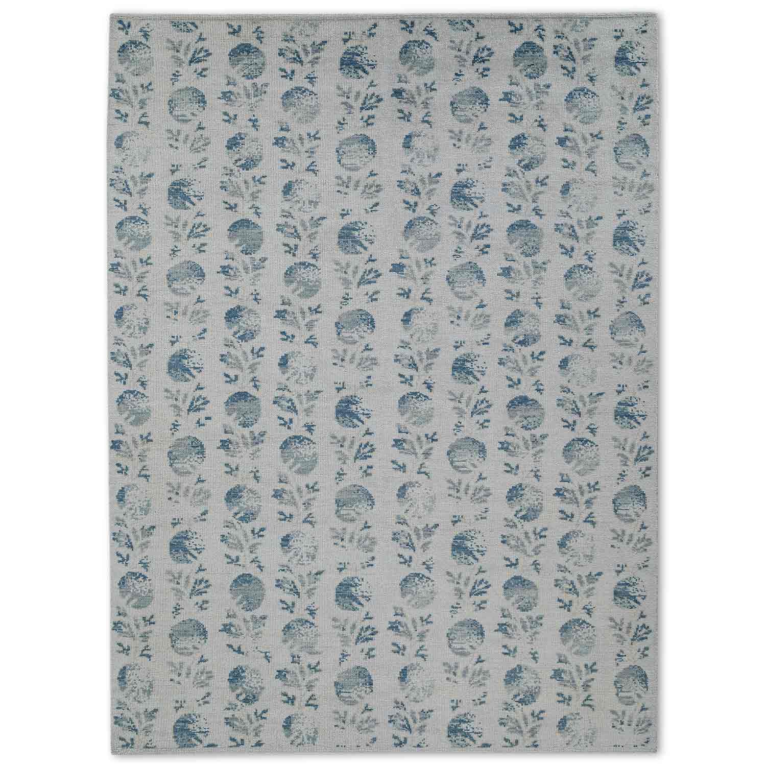 Hamdan Hand Knotted Woollen Rug – Cotton Hand Knotted handmade carpet by Ajaypee Carpets