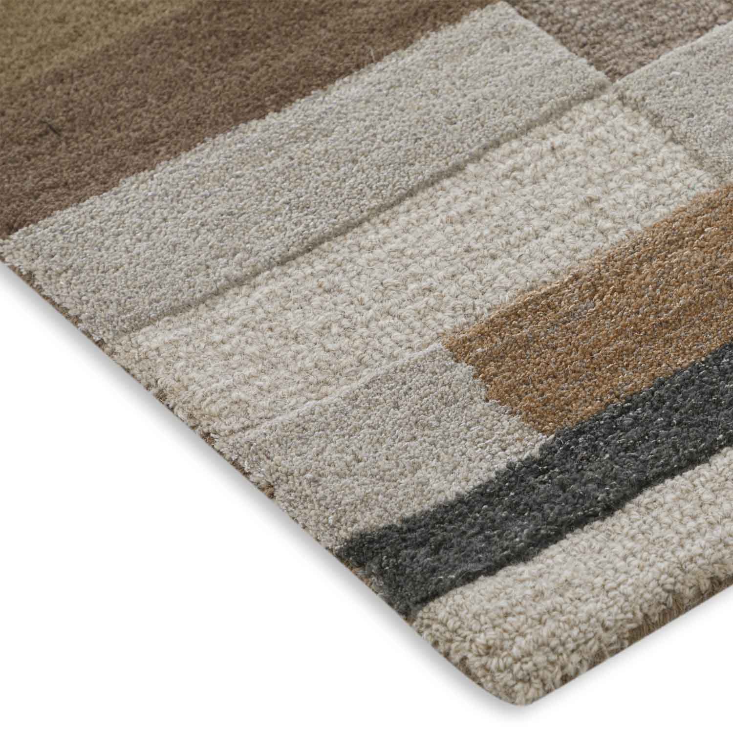 Heqet Hand Tufted Woollen And Viscose Rug - Cotton - Hand Tufted - Ajaypee Carpets (Thumbnail 3)