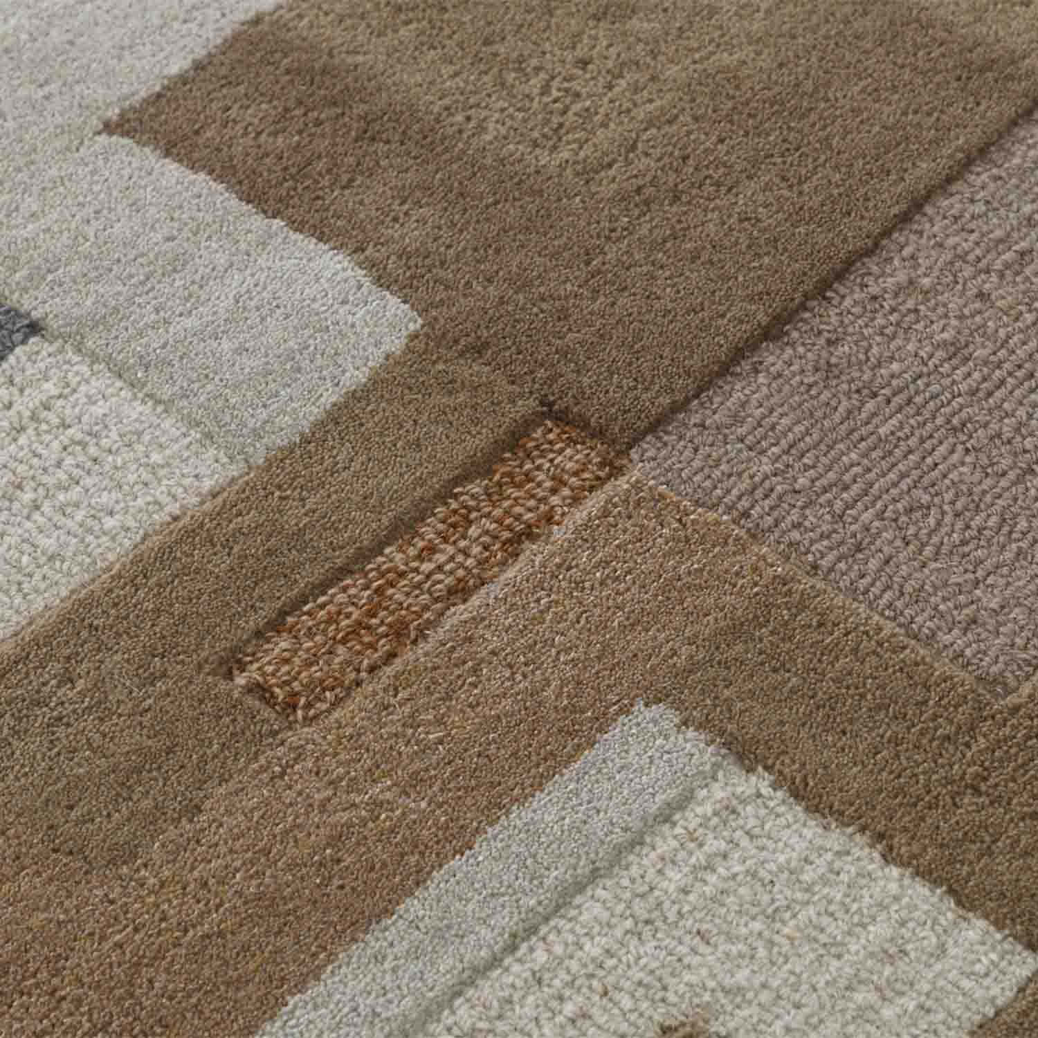 Heqet Hand Tufted Woollen And Viscose Rug - Cotton - Hand Tufted - Ajaypee Carpets (Thumbnail 4)