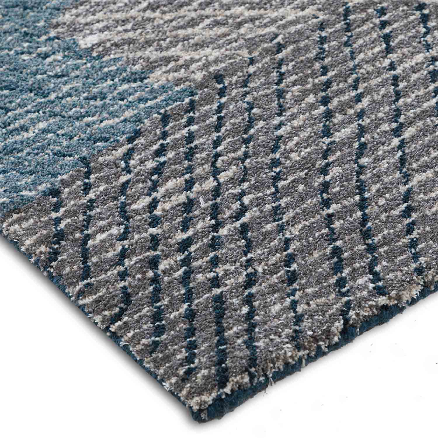Hibbah Hand Tufted Woollen And Viscose Rug - Cotton - Hand Tufted - Ajaypee Carpets (Thumbnail 3)