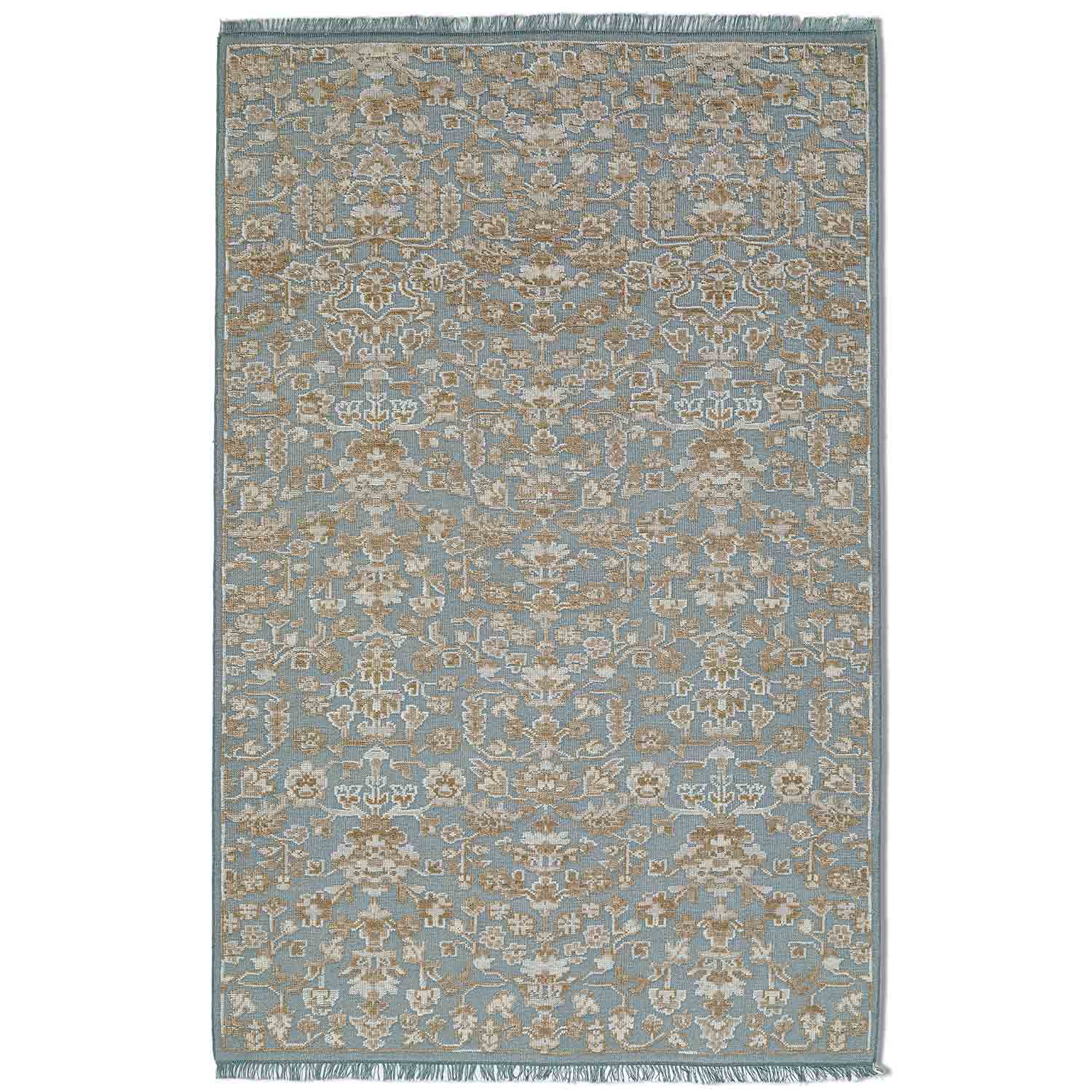 Houston Hand Knotted Woollen Rug – Cotton Hand Knotted handmade carpet by Ajaypee Carpets