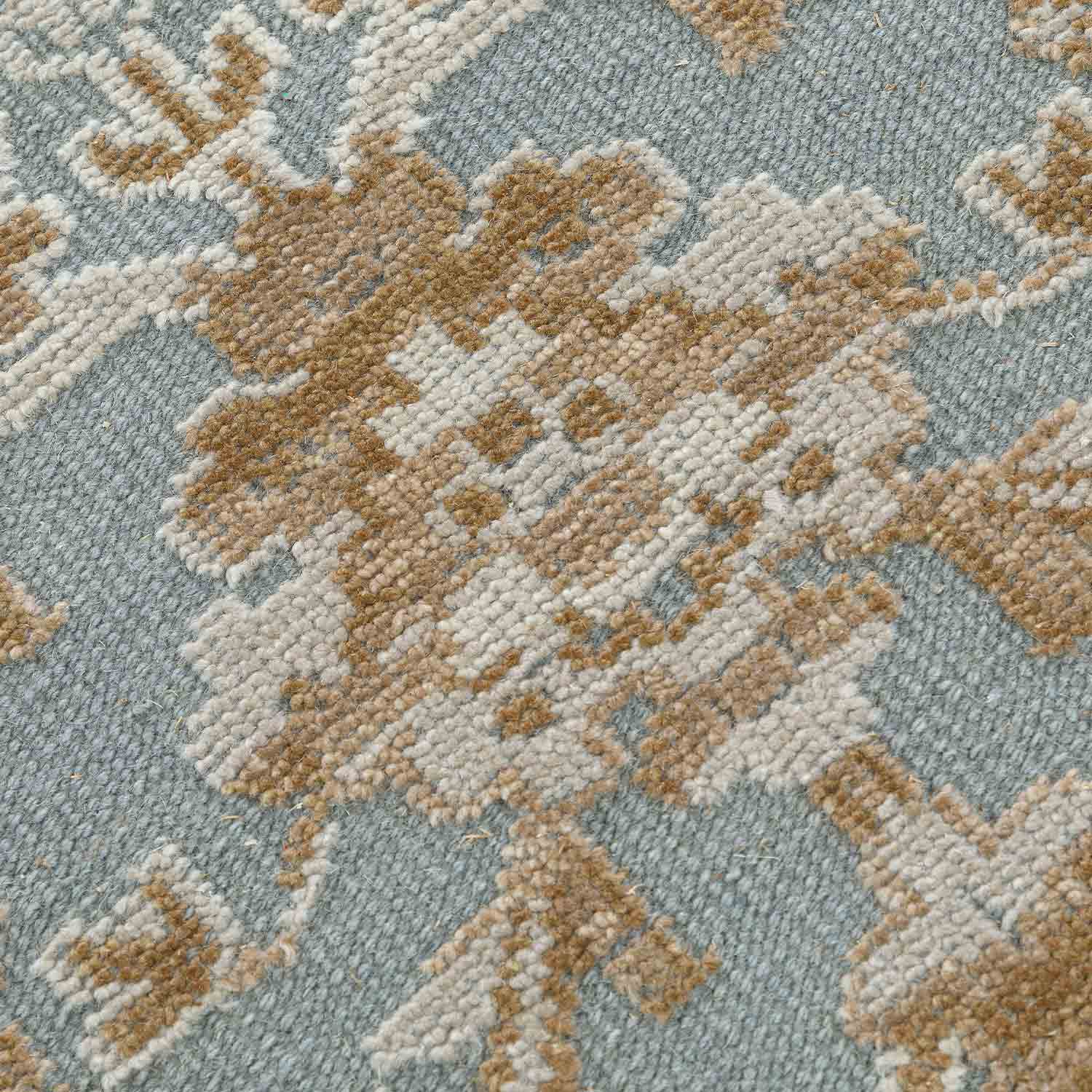 Houston Hand Knotted Woollen Rug - Cotton - Hand Knotted - Ajaypee Carpets (Thumbnail 3)
