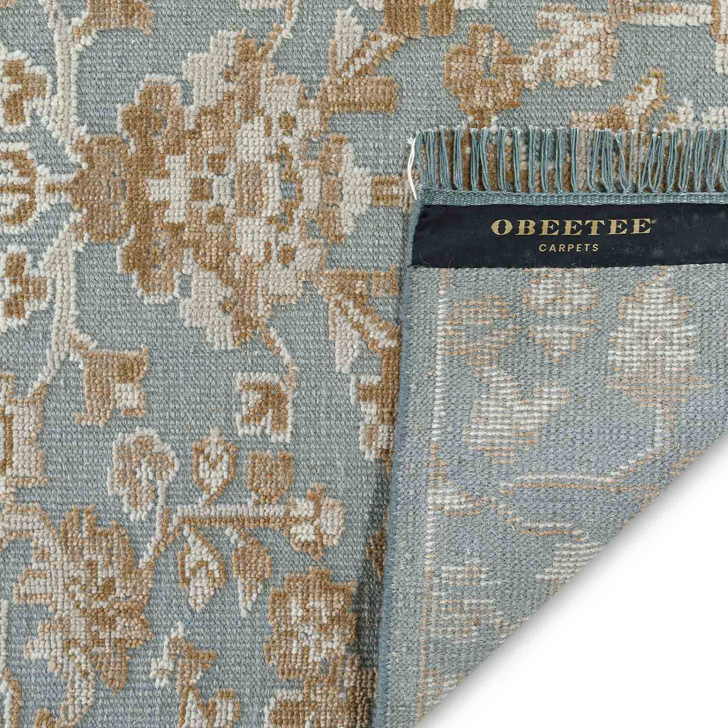 Houston Hand Knotted Woollen Rug - Cotton - Hand Knotted - Ajaypee Carpets (Thumbnail 4)