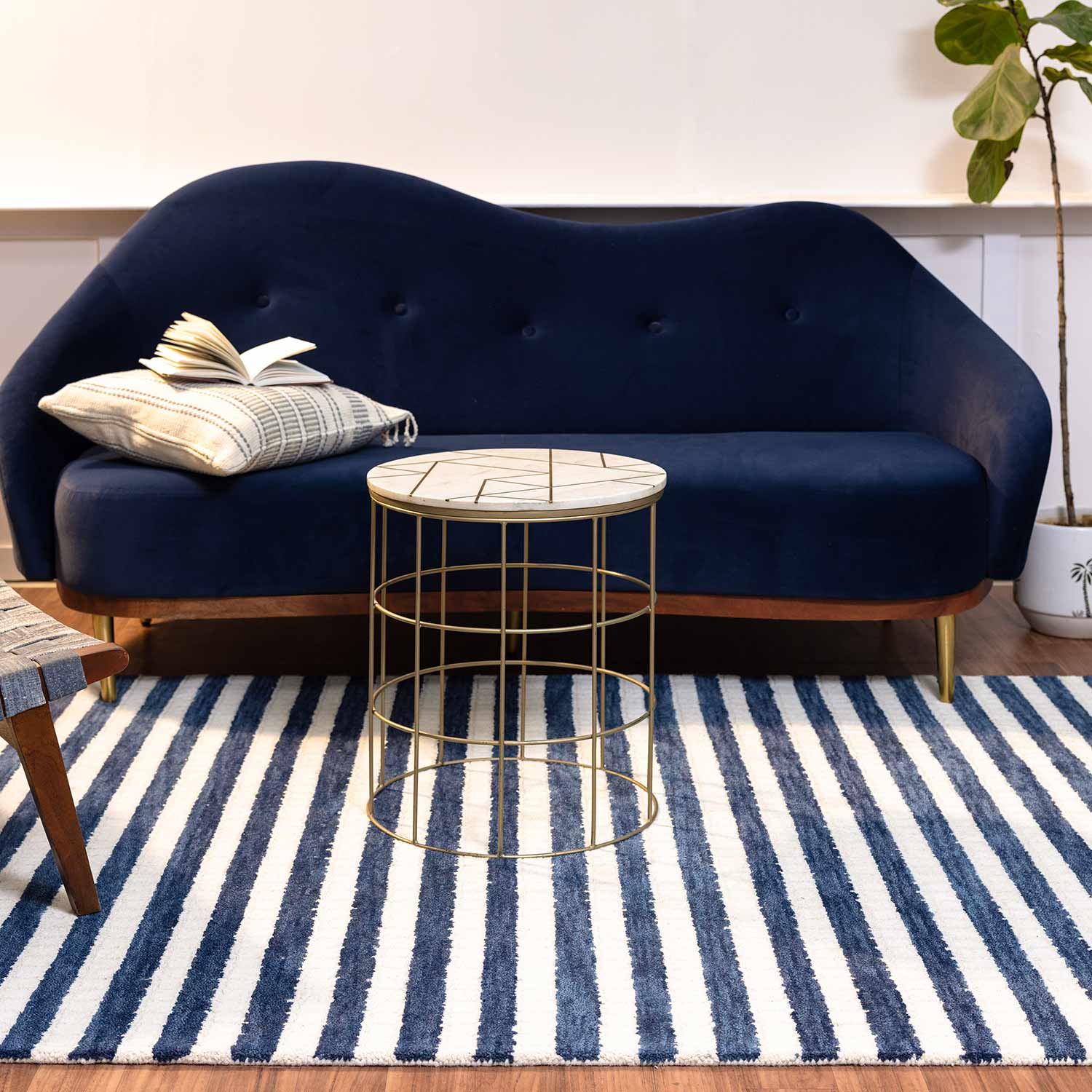 Ibby Hand Tufted Woollen Rug – Cotton Hand Tufted handmade carpet by Ajaypee Carpets