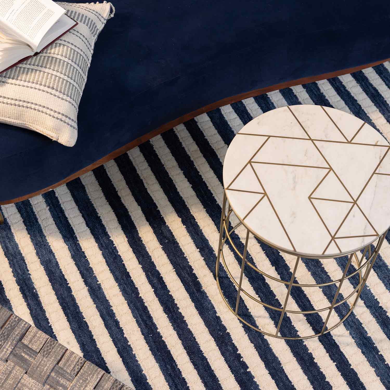 Ibby Hand Tufted Woollen Rug - Cotton - Hand Tufted - Ajaypee Carpets (Thumbnail 7)