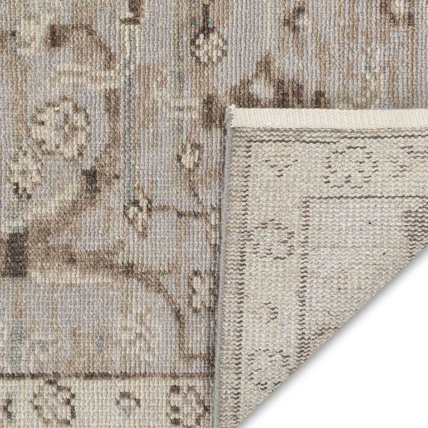 Ibrahim Hand Knotted Woollen Rug - Cotton - Hand Knotted - Ajaypee Carpets (Thumbnail 4)