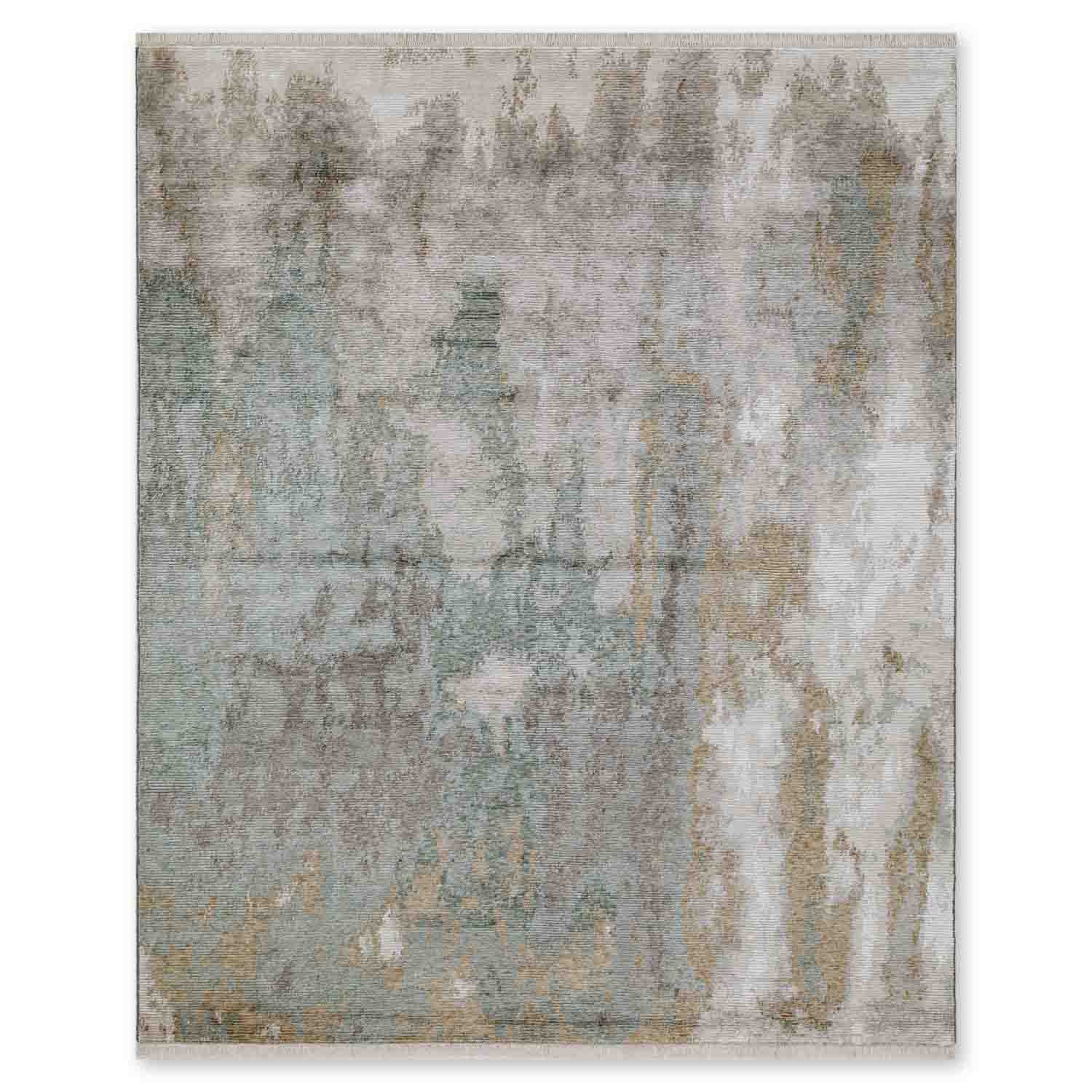 Gush Hand Knotted Viscose And Jute Rug - Jute - Hand Knotted - Ajaypee Carpets (Thumbnail 2)