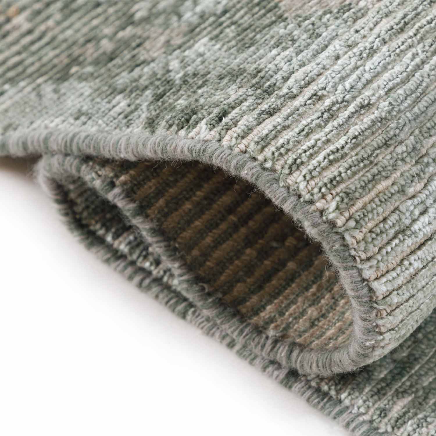 Gush Hand Knotted Viscose And Jute Rug - Jute - Hand Knotted - Ajaypee Carpets (Thumbnail 4)