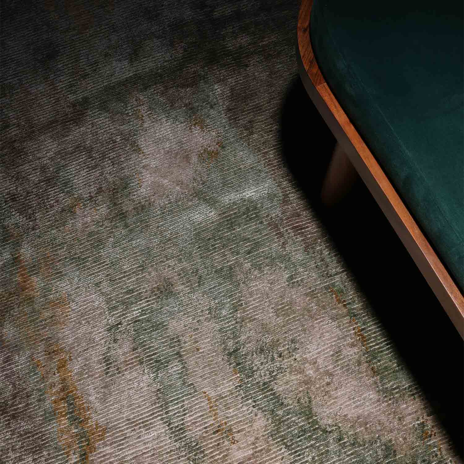 Gush Hand Knotted Viscose And Jute Rug - Jute - Hand Knotted - Ajaypee Carpets (Thumbnail 5)