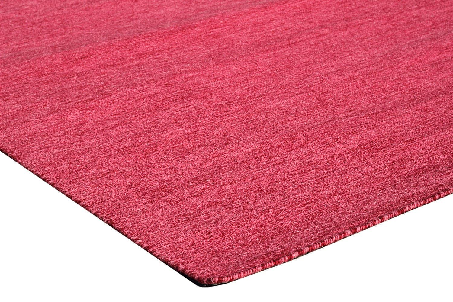 Wool Handwoven Rug Plauf - Cotton - Flatweave - Ajaypee Carpets (Thumbnail 5)
