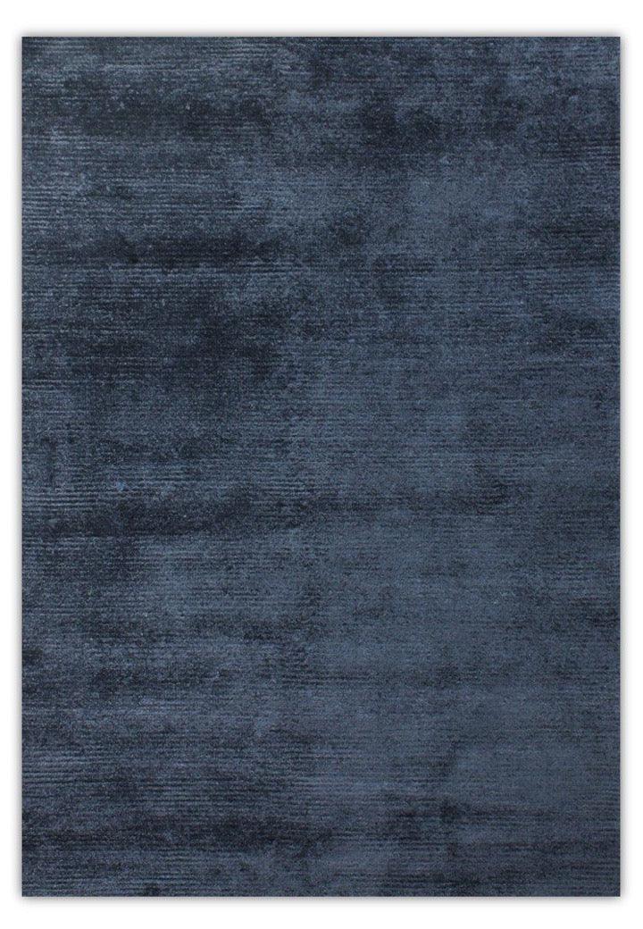 Viscose HandKnotted Carpet : Parallel Wrap Prince Blue - Cotton - Hand Knotted - Ajaypee Carpets (Thumbnail 3)