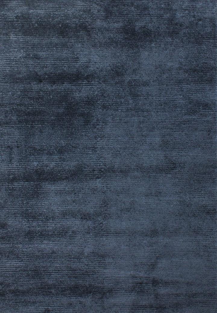 Viscose HandKnotted Carpet  Parallel Wrap Prince Blue - Cotton - Hand Knotted - Ajaypee Carpets (Thumbnail 5)