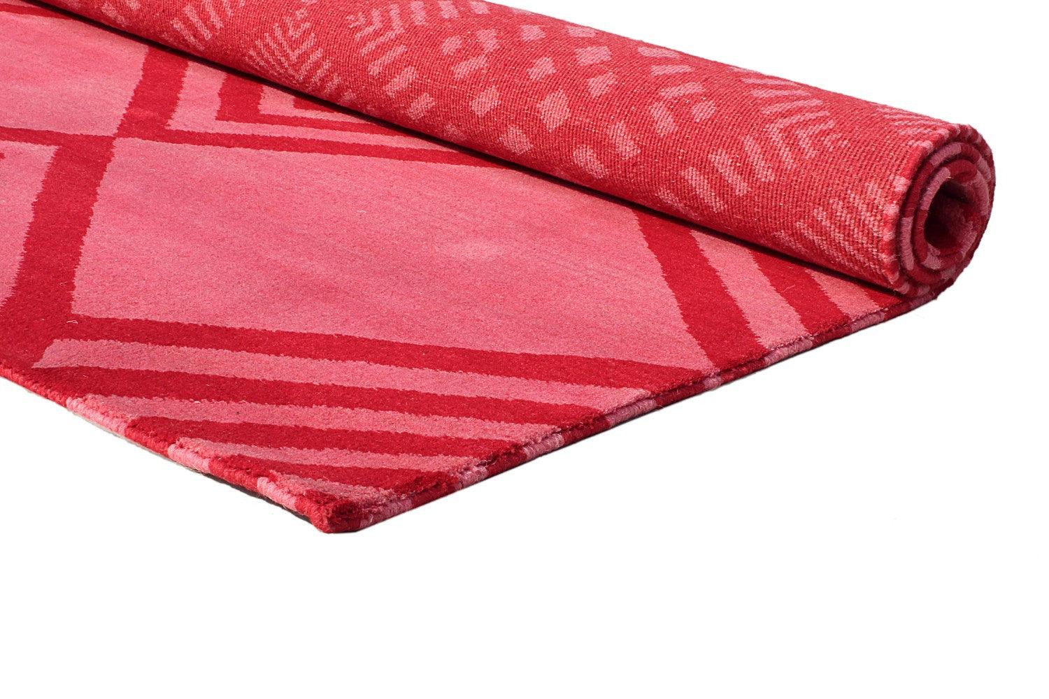Wool HandKnotted Carpet-Crimson Classic - Cotton - Hand Knotted - Ajaypee Carpets (Thumbnail 2)