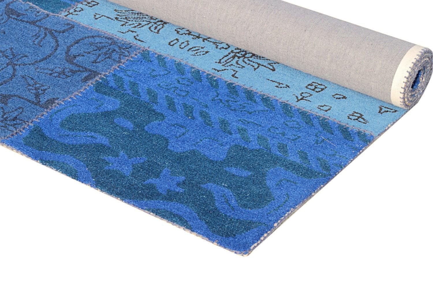 Wool HandTufted Carpet-Bloct - Cotton - Hand Tufted - Ajaypee Carpets (Thumbnail 2)