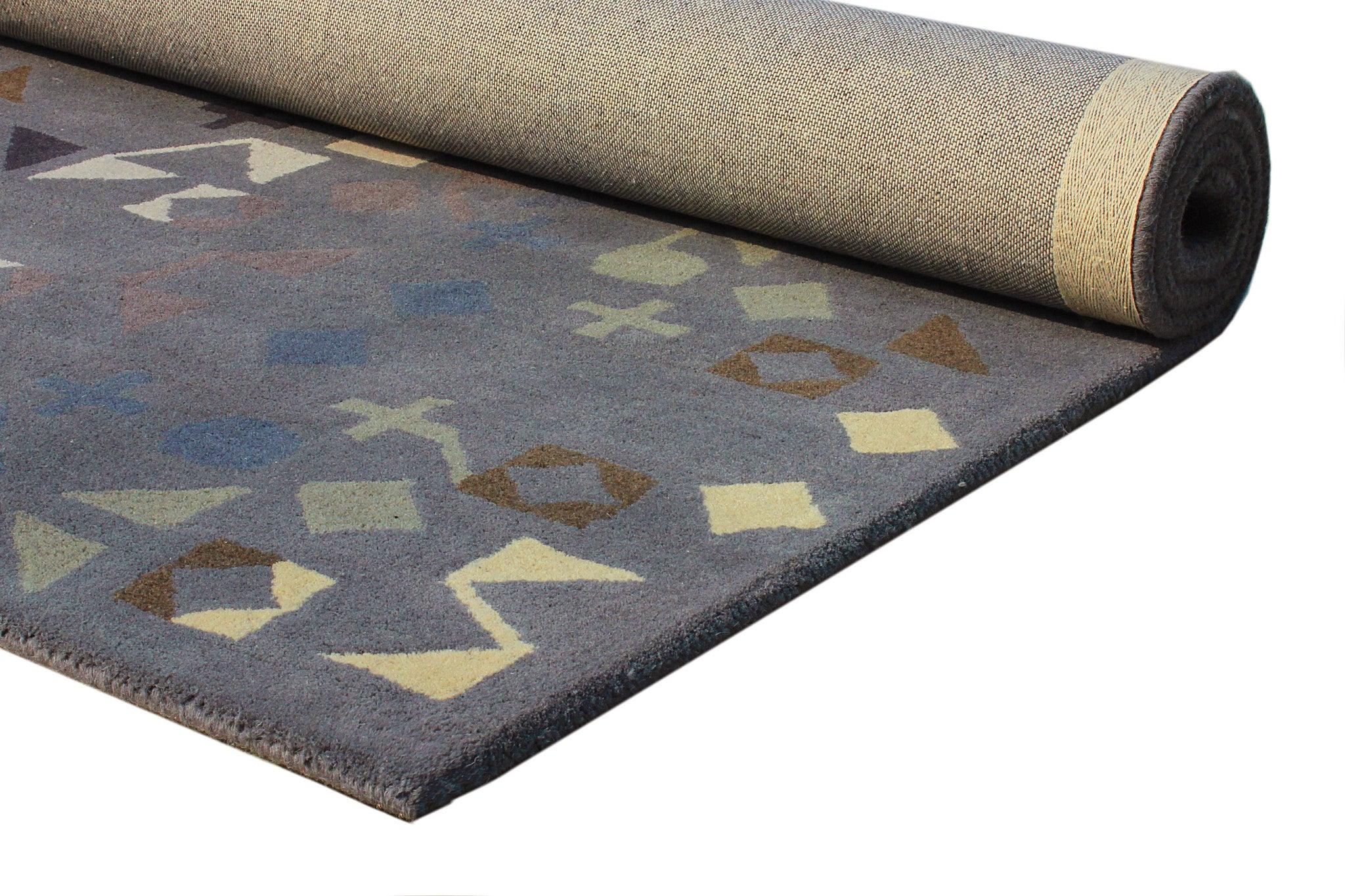 Wool HandTufted Carpet-Wog - Cotton - Hand Tufted - Ajaypee Carpets (Thumbnail 2)