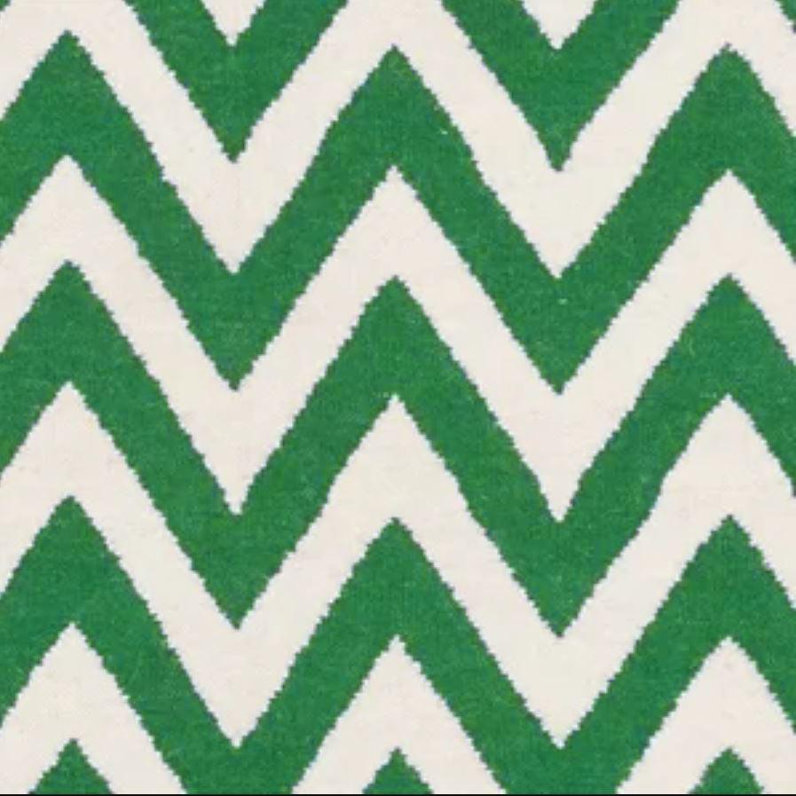 Wool Handwoven Dhurry Round Chevron - Cotton - Hand Woven - Ajaypee Carpets (Thumbnail 8)