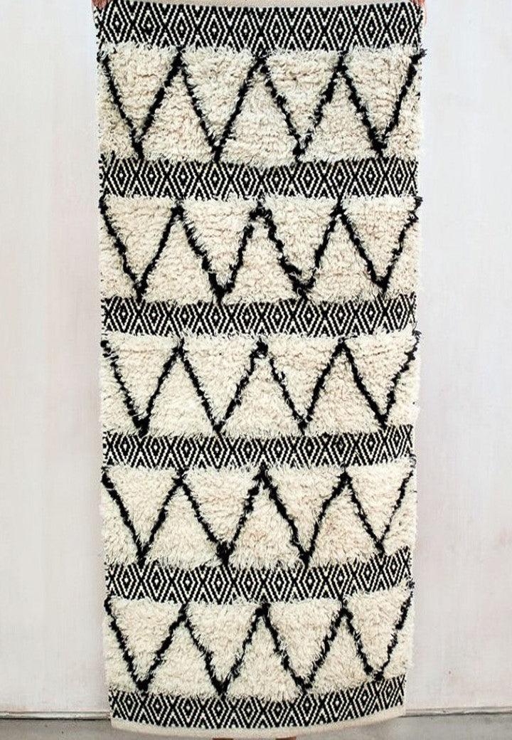 Wool HandWoven Rug-Moroccon - Cotton - Hand Woven - Ajaypee Carpets (View 1)
