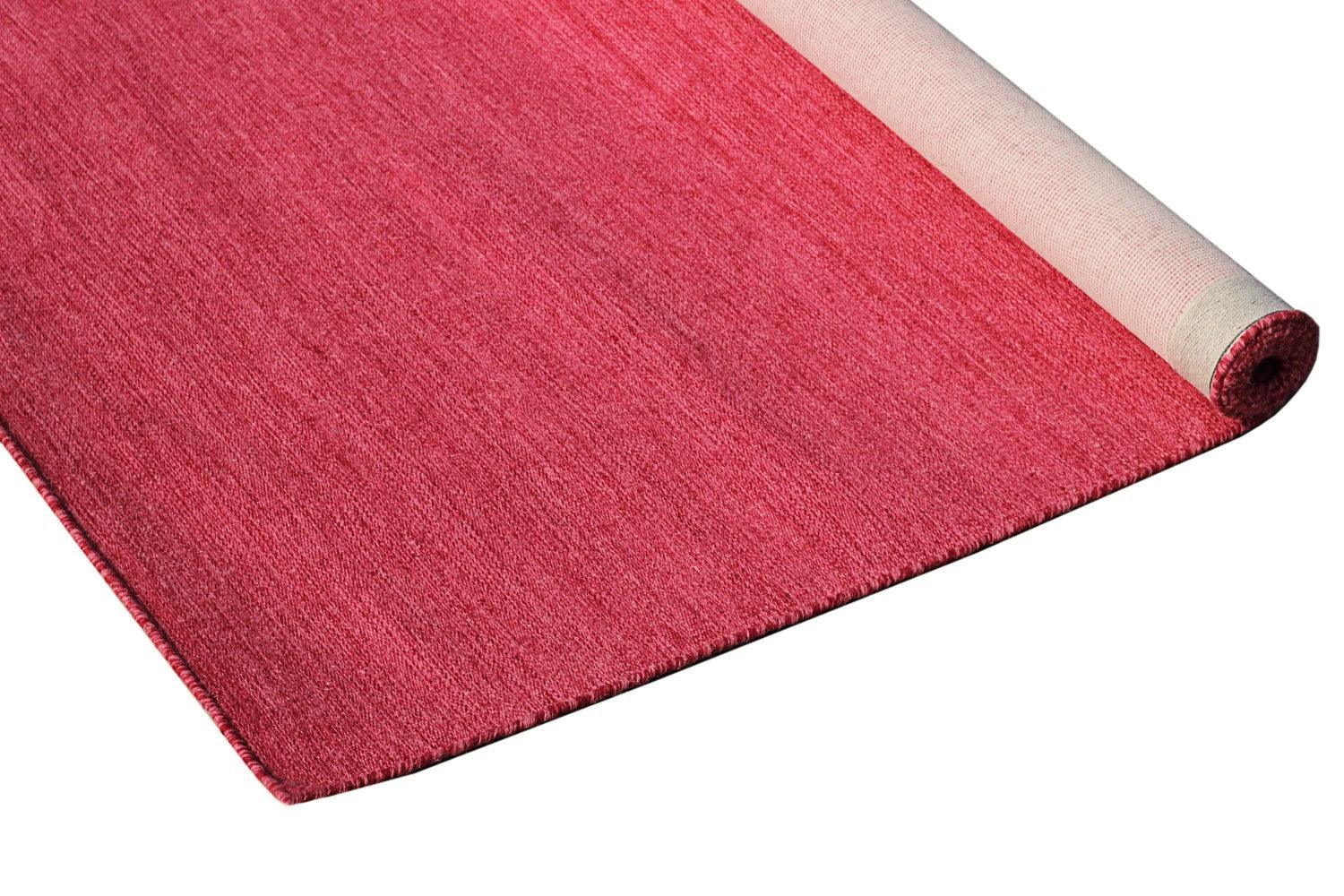 Wool Handwoven Rug-Plauf - Cotton - Flatweave - Ajaypee Carpets (Thumbnail 2)