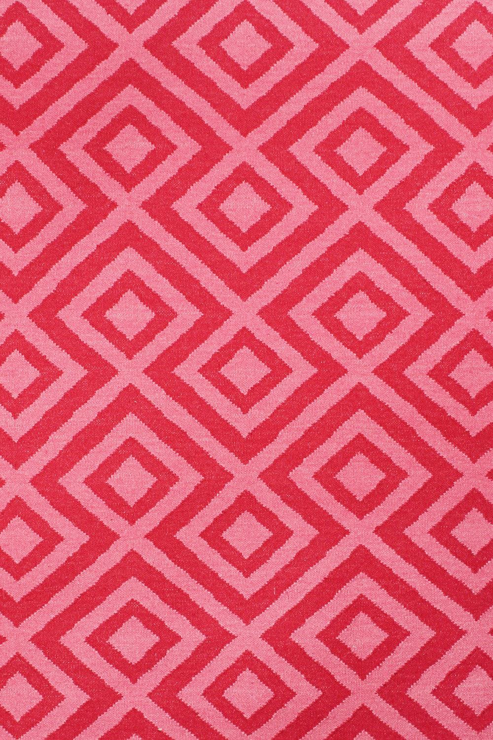 Wool HandWoven Rug-Strink – Cotton Flatweave handmade carpet by Ajaypee Carpets