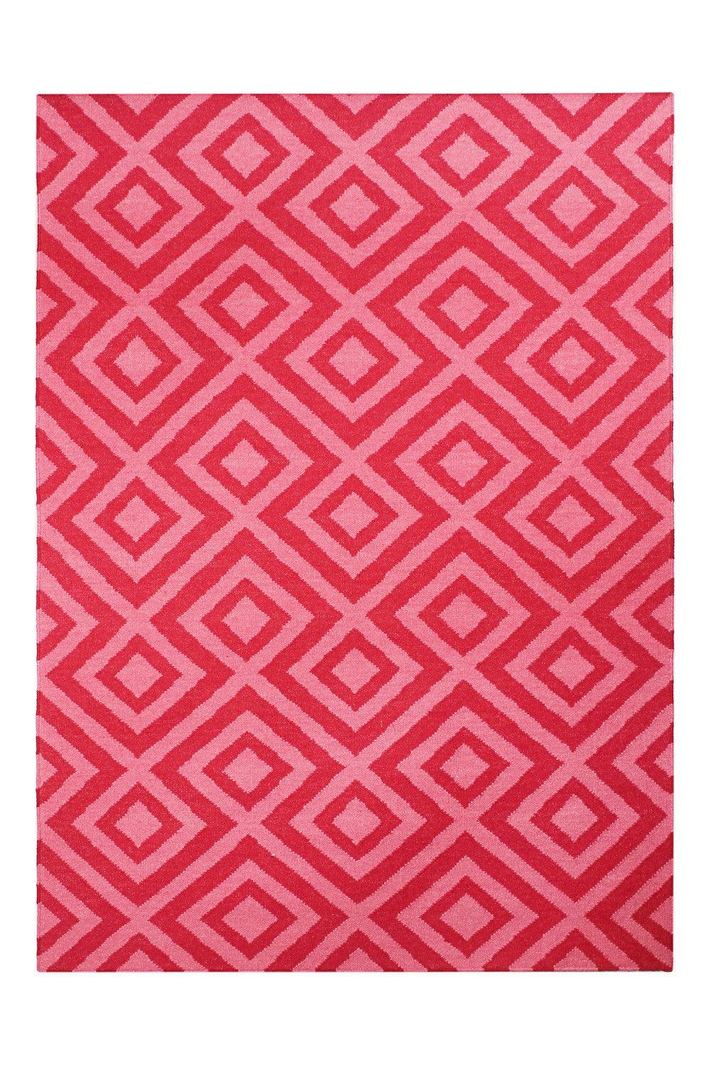 Wool HandWoven Rug-Strink - Cotton - Flatweave - Ajaypee Carpets (Thumbnail 3)