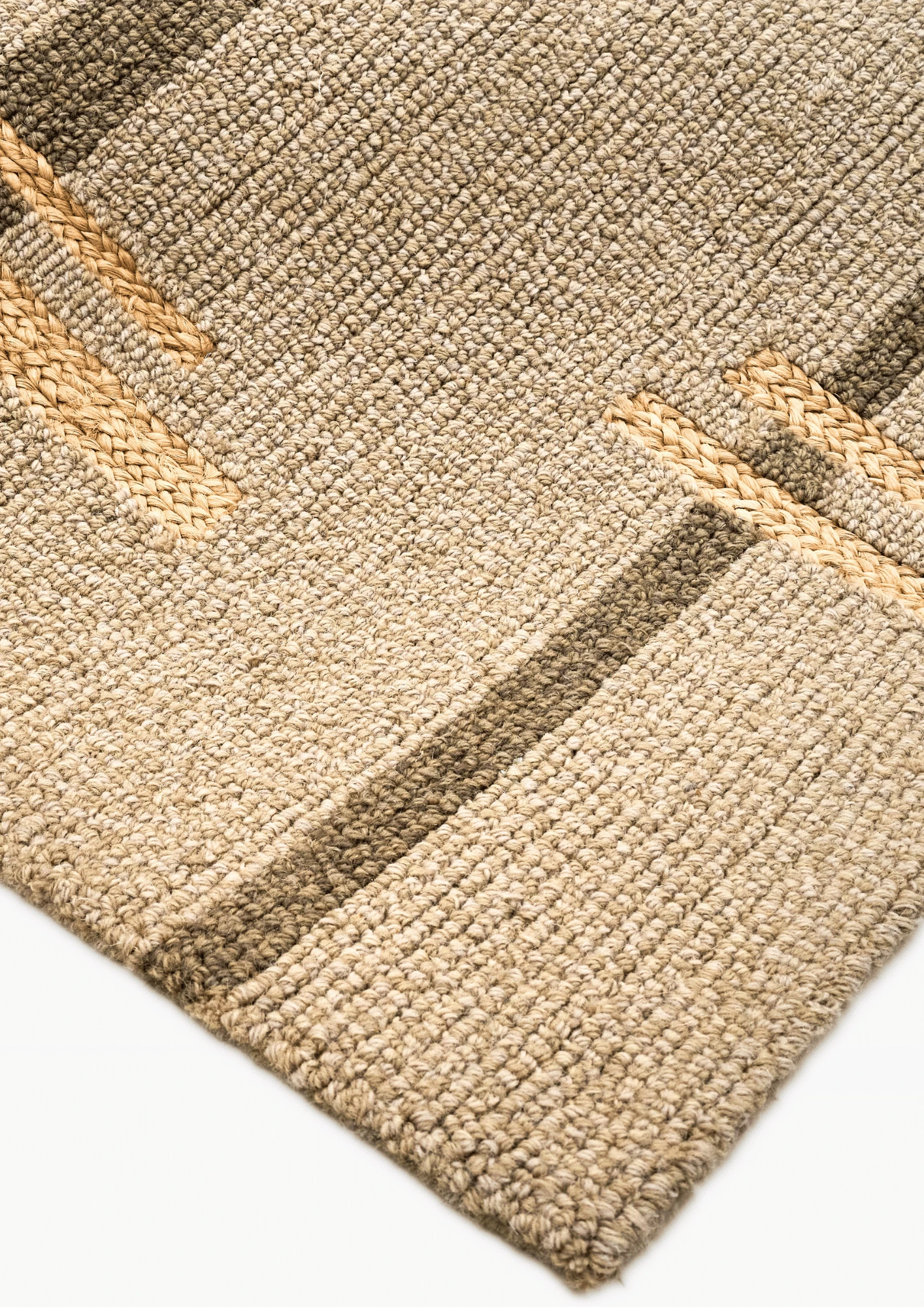 Wool & Hemp Handtufted Carpet - Path - Hemp - Hand Tufted - Ajaypee Carpets (Thumbnail 3)