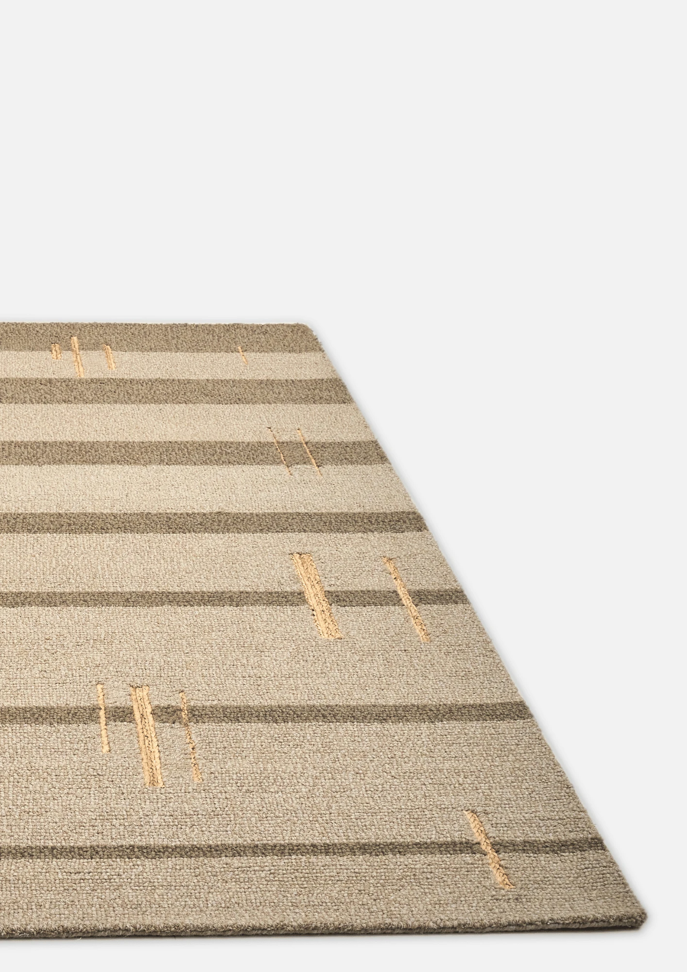 Wool & Hemp Handtufted Carpet - Path - Hemp - Hand Tufted - Ajaypee Carpets (Thumbnail 4)