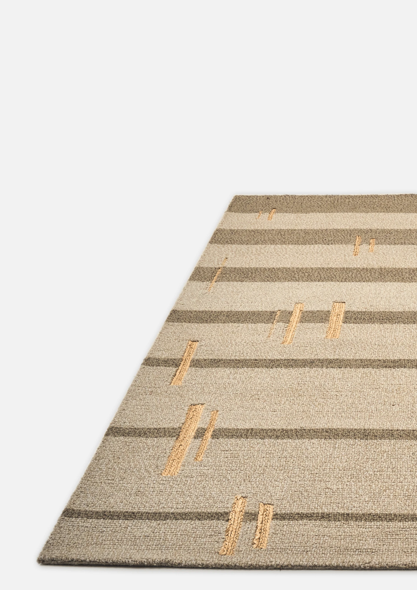 Wool & Hemp Handtufted Carpet - Path - Hemp - Hand Tufted - Ajaypee Carpets (Thumbnail 5)
