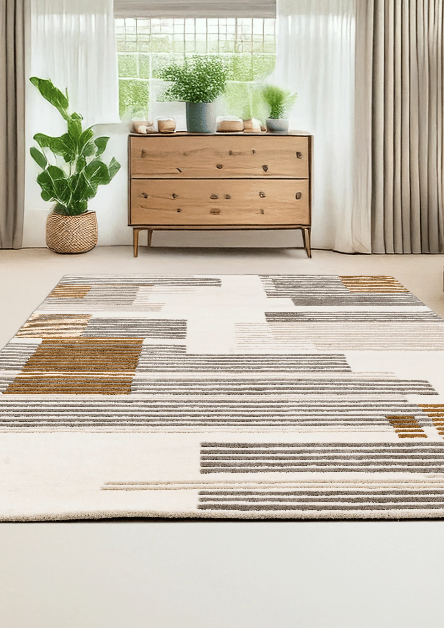 Woolen Hadtufted Carpet   Strové - Wool - Hand Tufted - Ajaypee Carpets (Thumbnail 5)