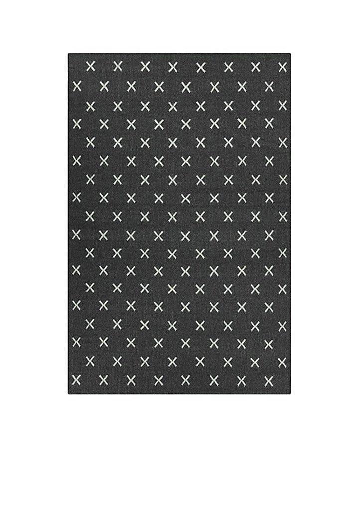 Woolen Hand Dhurry  Star - Cotton - Flatweave - Ajaypee Carpets (Thumbnail 3)