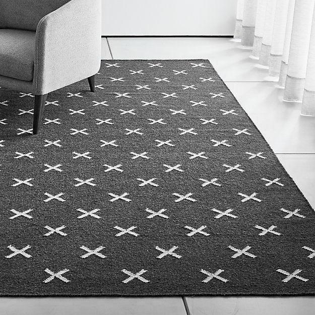 Woolen Hand Dhurry  Star - Cotton - Flatweave - Ajaypee Carpets (Thumbnail 4)