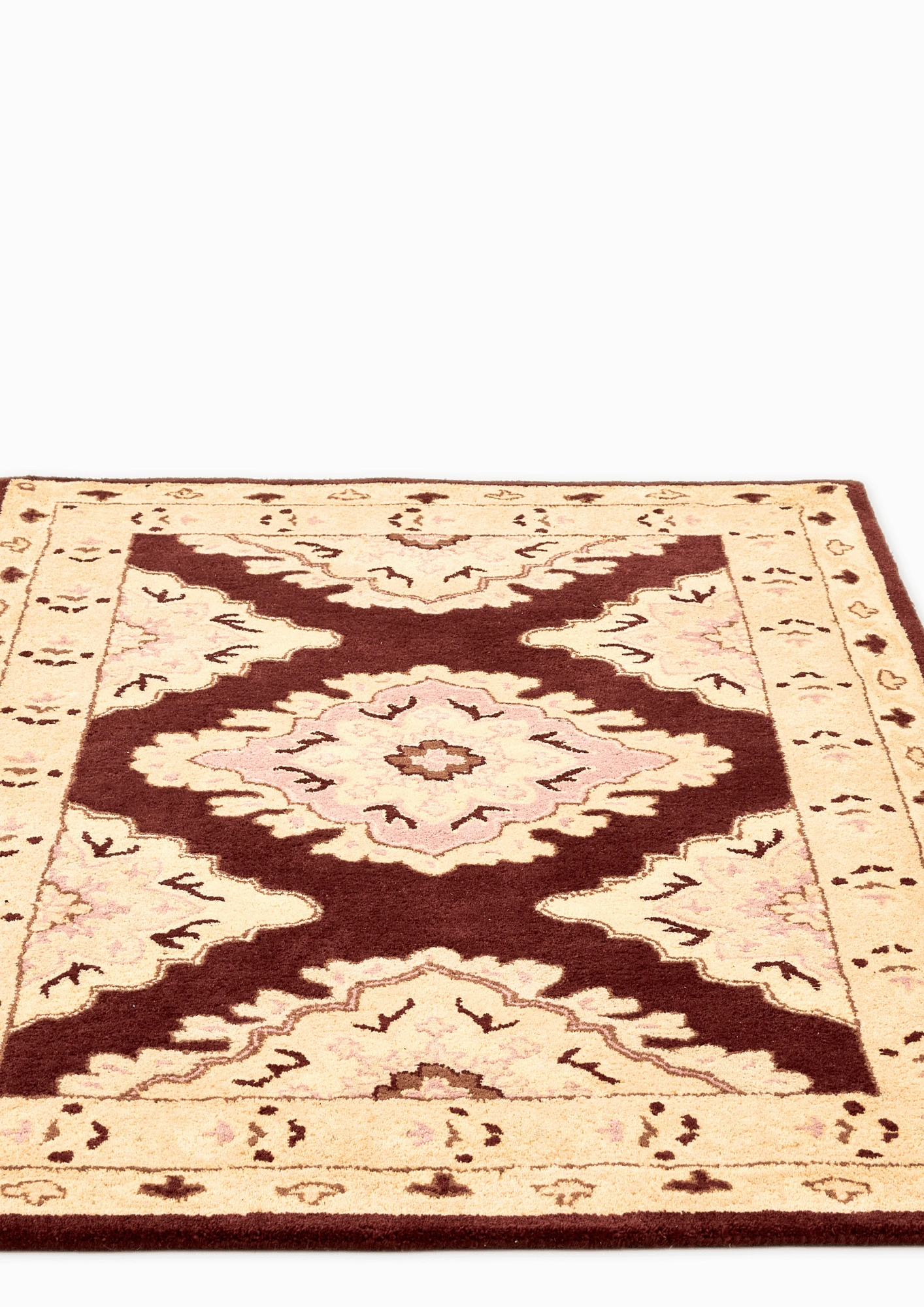 Woolen Handtufted Carpet - Isolde - Cotton - Hand Woven - Ajaypee Carpets (Thumbnail 4)