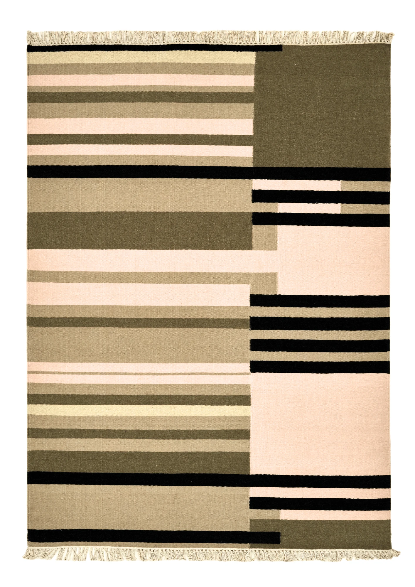 Woolen HandWoven Dhurrie - Axa – Wool Dhurrie handmade carpet by Ajaypee Carpets