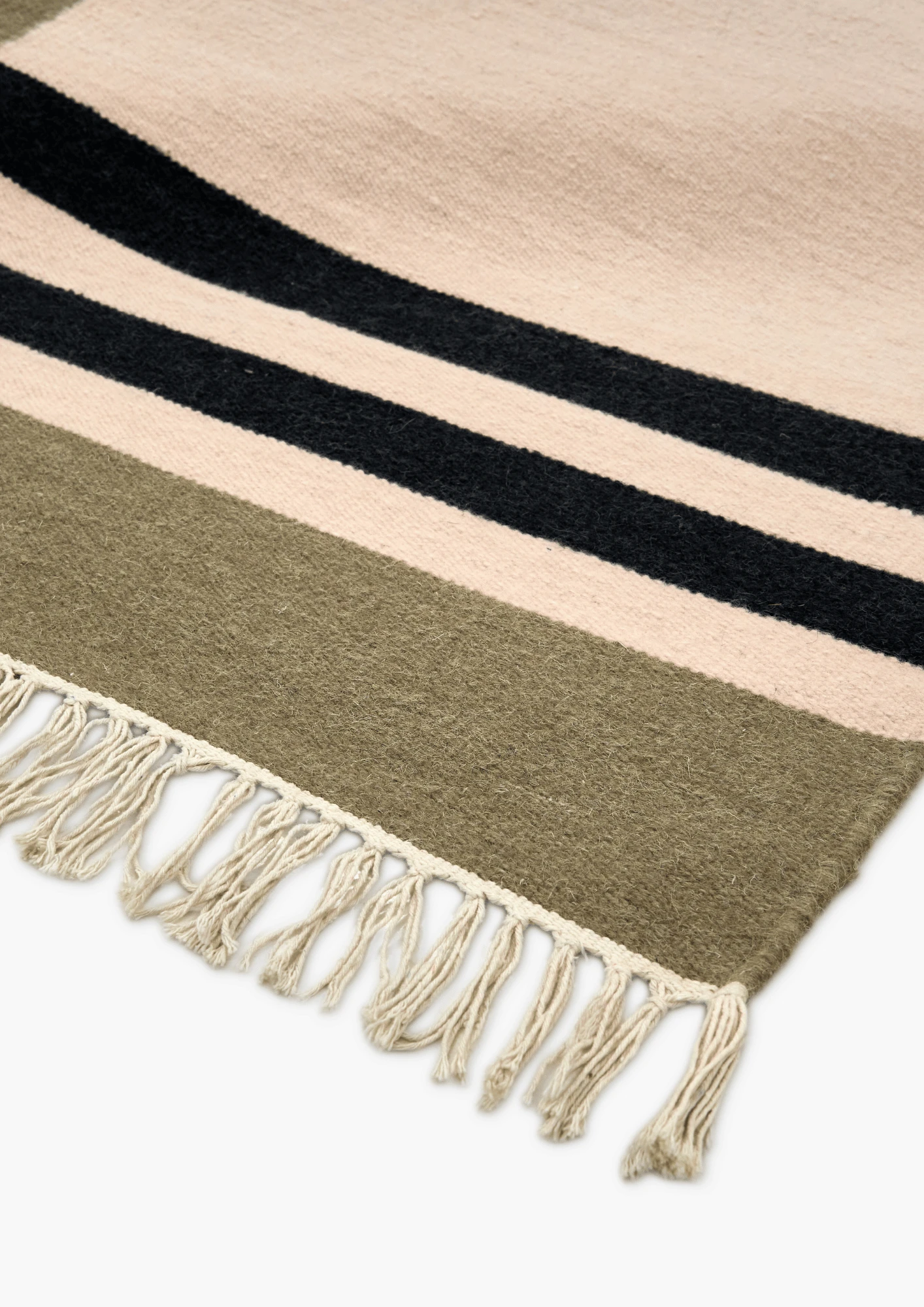Woolen HandWoven Dhurrie - Axa - Wool - Dhurrie - Ajaypee Carpets (Thumbnail 2)