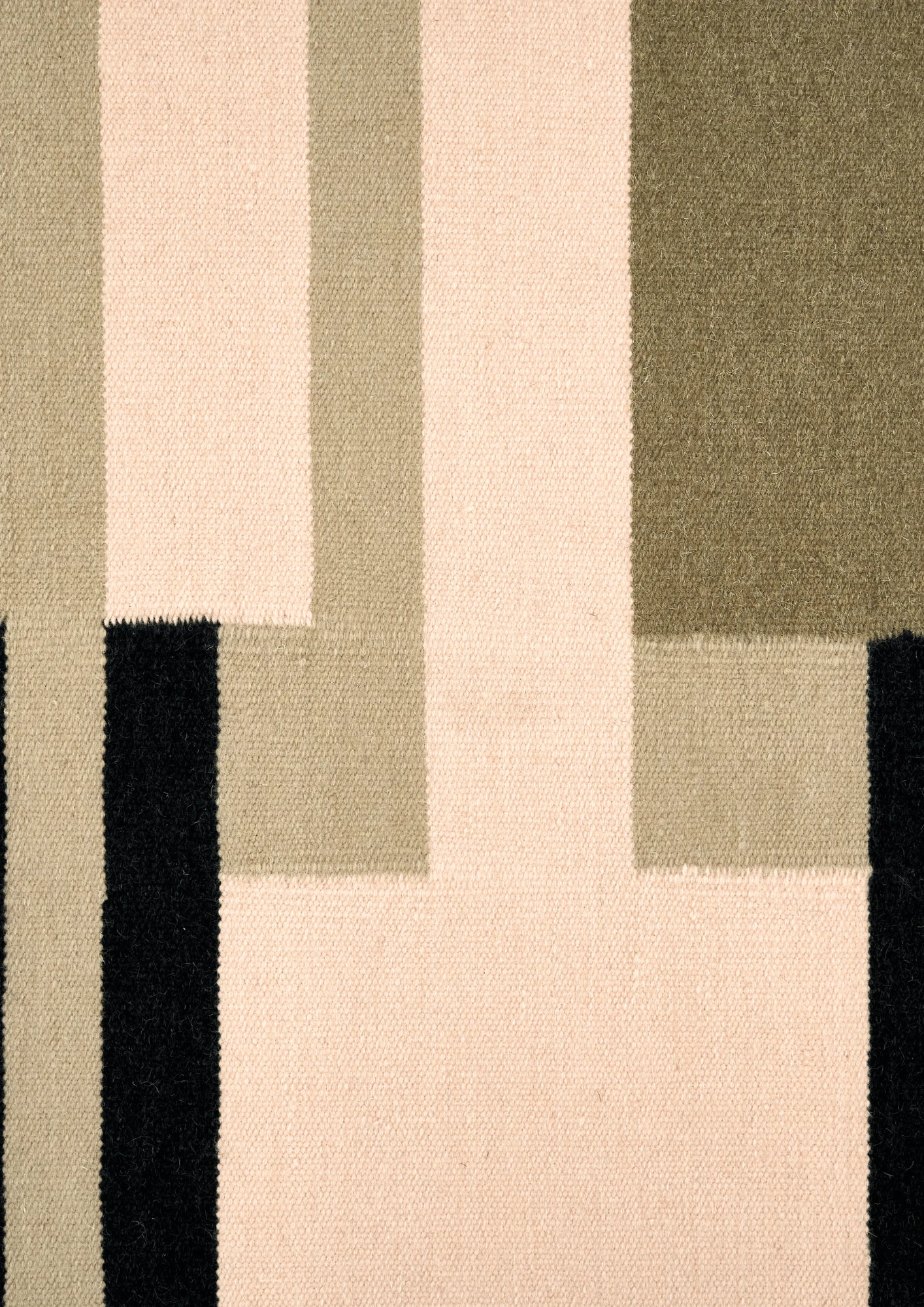 Woolen HandWoven Dhurrie - Axa - Wool - Dhurrie - Ajaypee Carpets (Thumbnail 3)