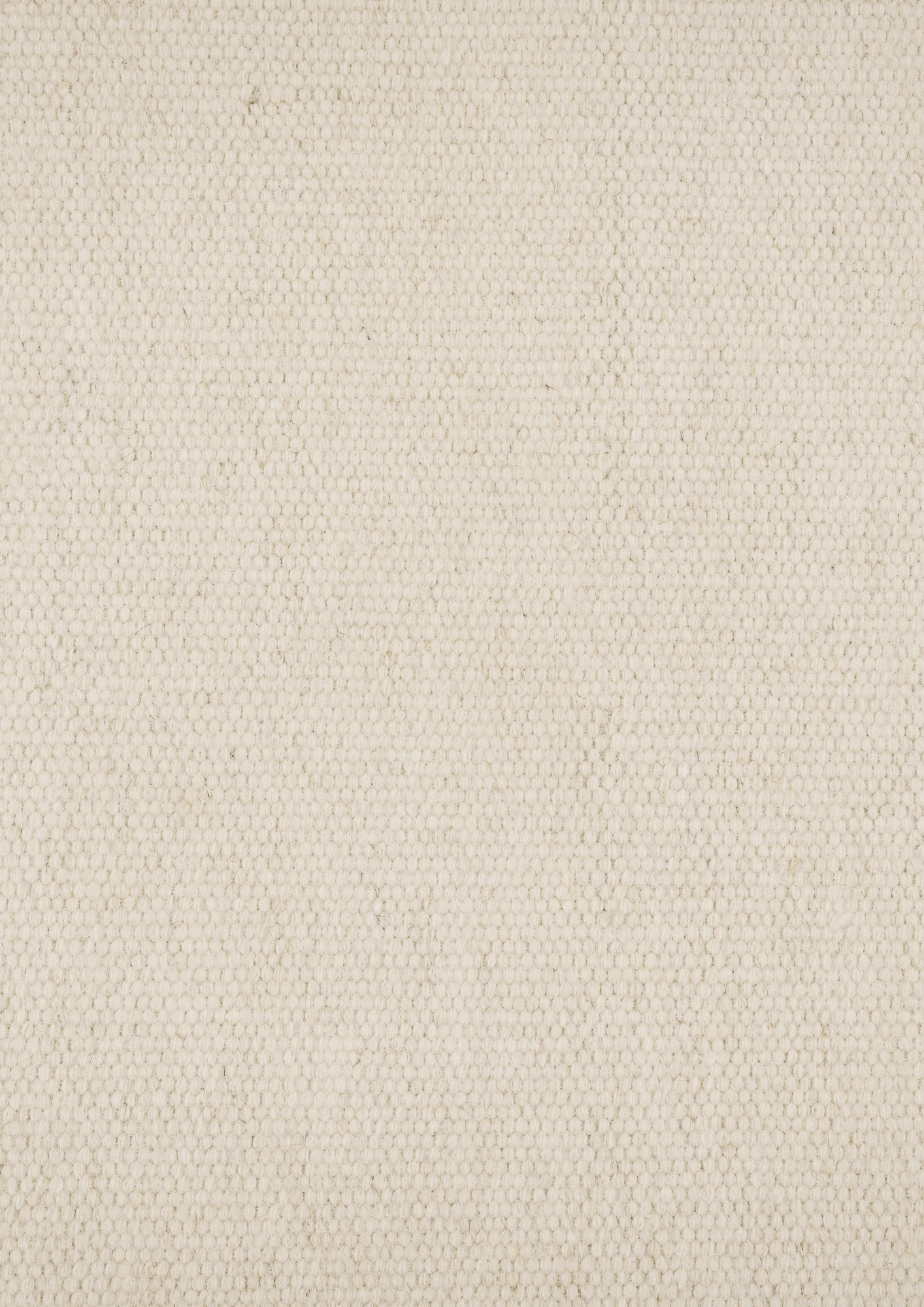 Woolen Handwoven Dhurry Plain White - Cotton - Hand Woven - Ajaypee Carpets (Thumbnail 3)