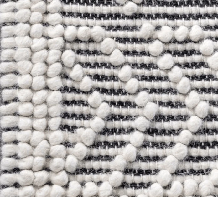 Woolen Handwoven Loop Rug  NB Popcorn - Cotton - Hand Woven - Ajaypee Carpets (Thumbnail 2)