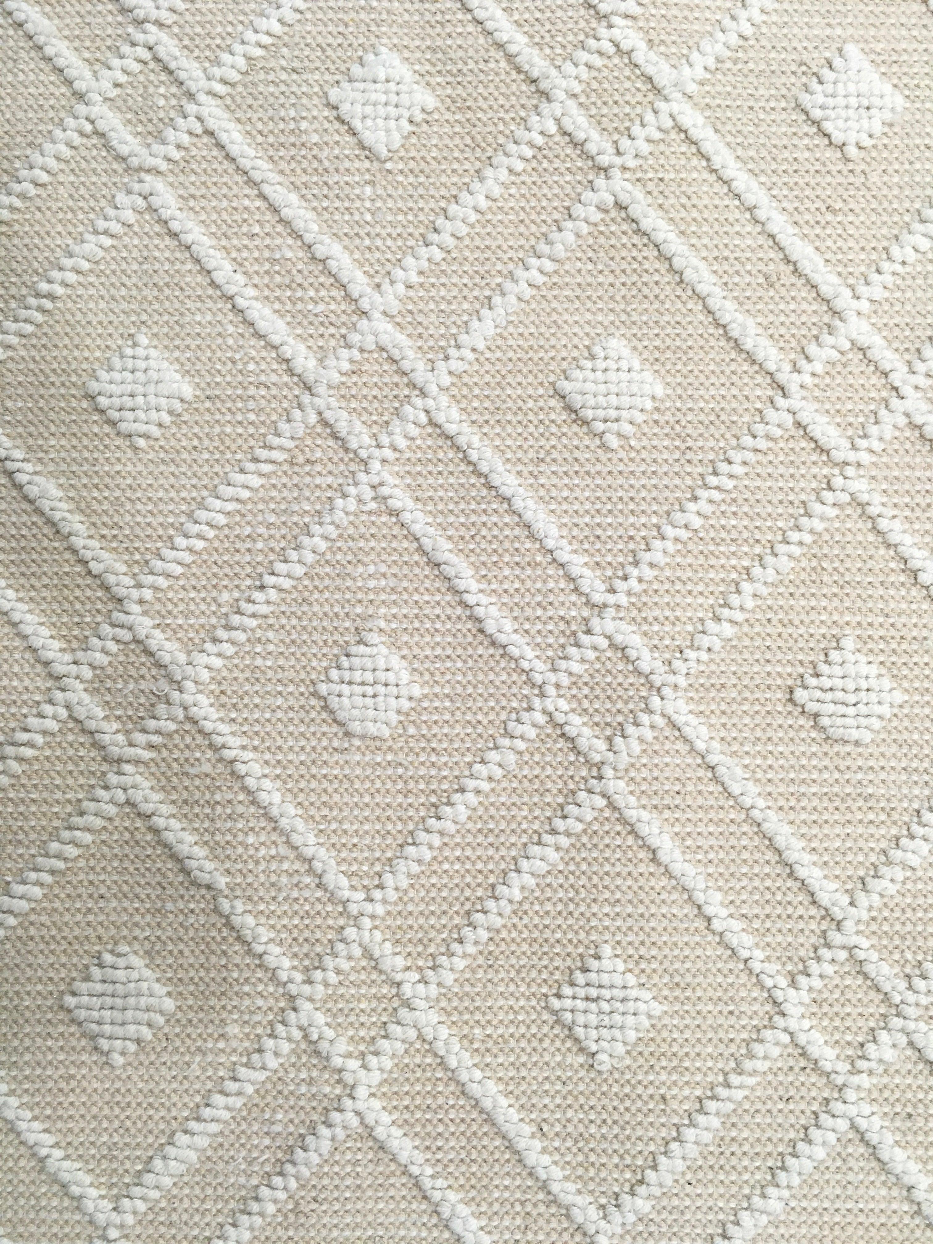 Woolen Handwoven Loop Rug Argyle Diamond - Cotton - Flatweave - Ajaypee Carpets (Thumbnail 2)