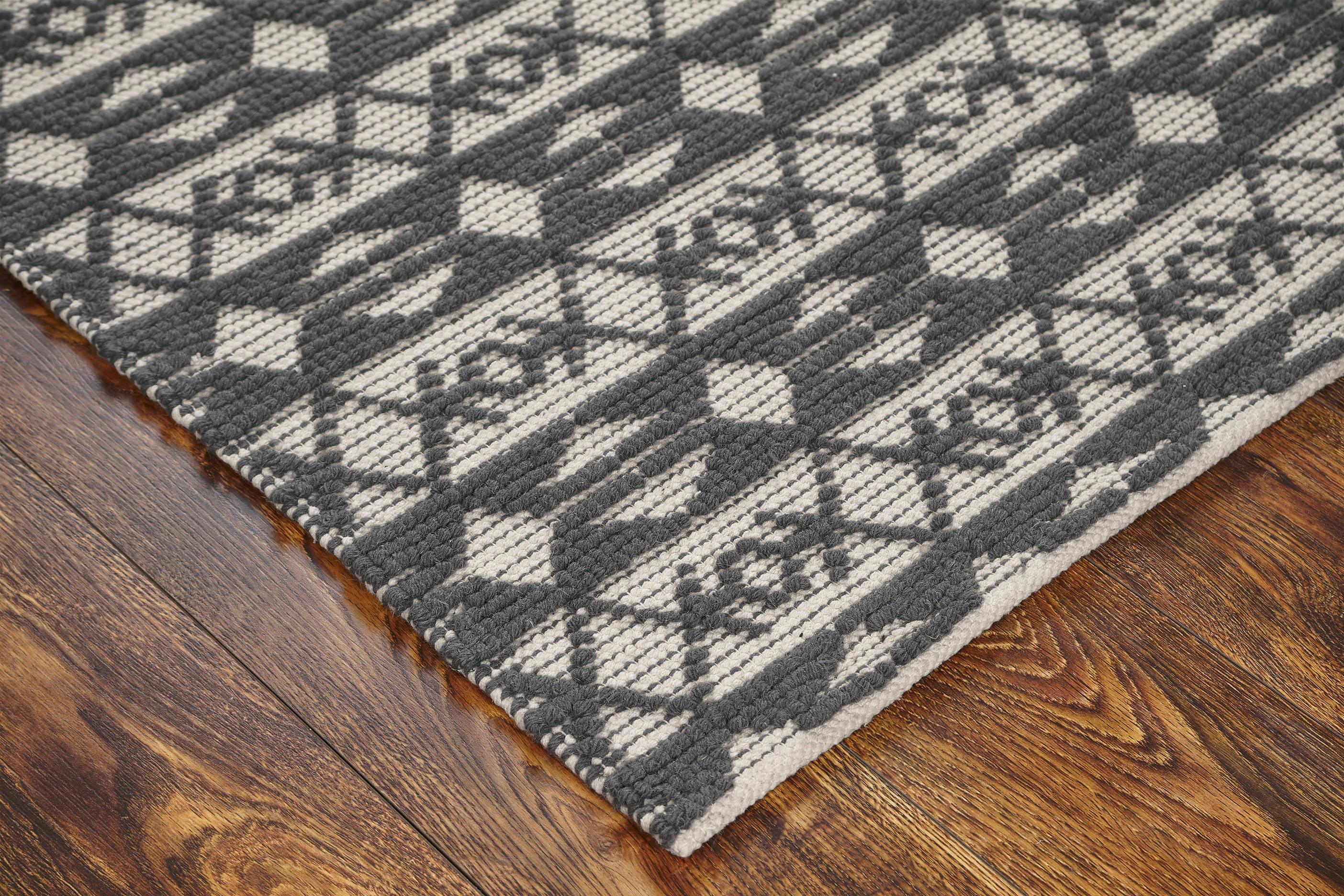 Woolen Handwoven Rug : Hugo - Cotton - Hand Woven - Ajaypee Carpets (Thumbnail 2)