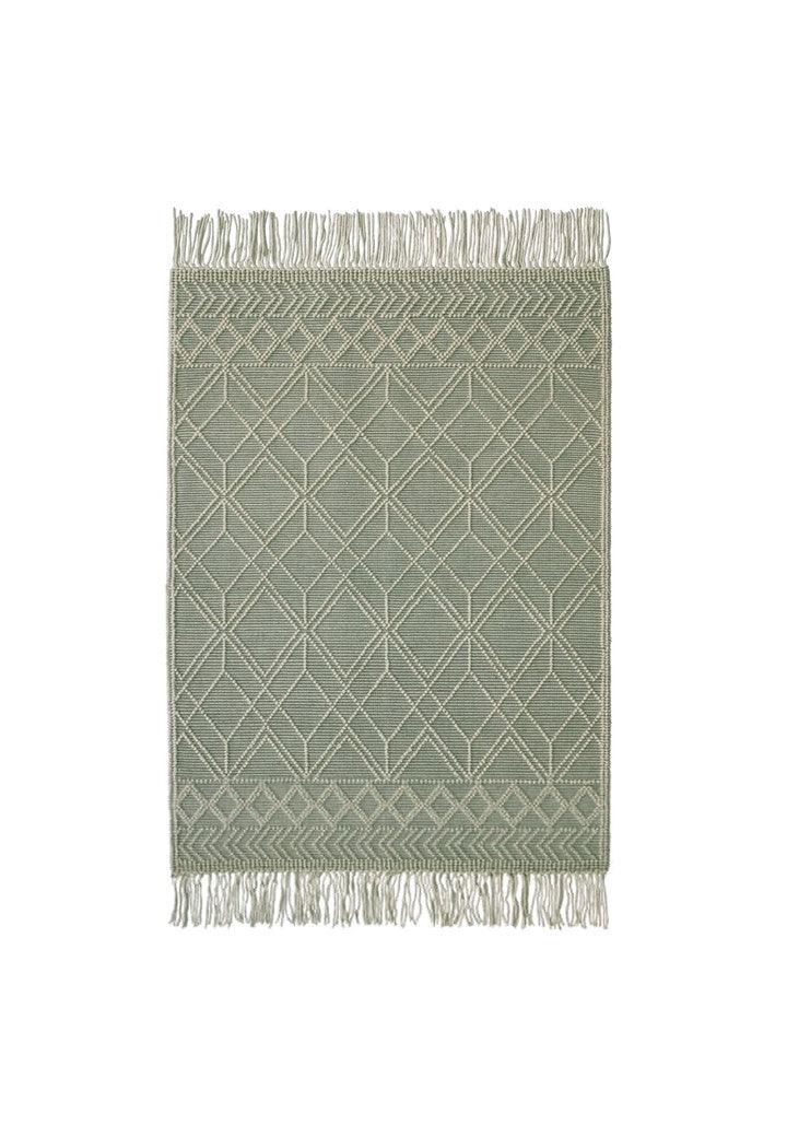 Woolen Handwoven Loop Rug Mira - Cotton - Hand Woven - Ajaypee Carpets (Thumbnail 5)