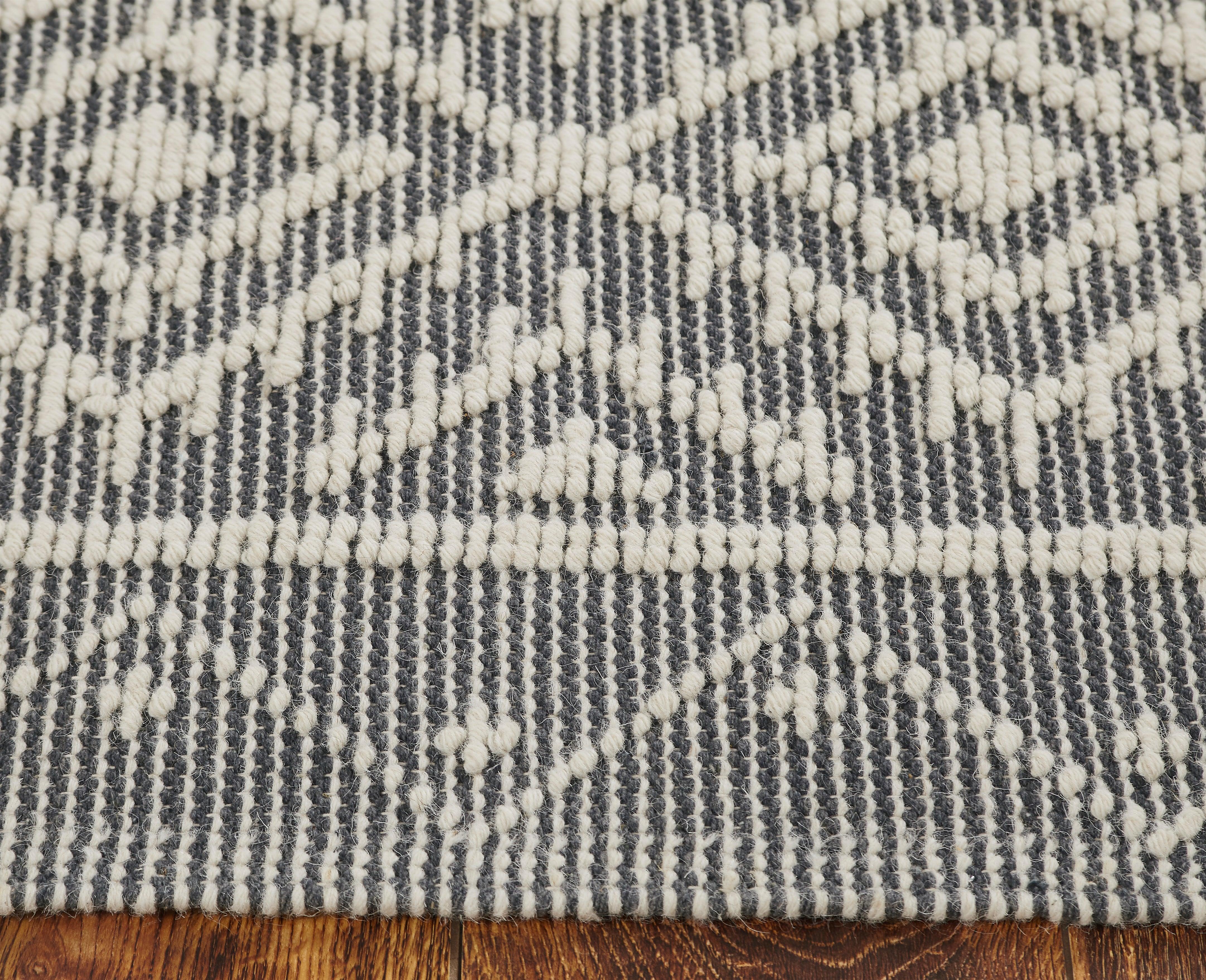 Wool Handwoven Rug Esme - Cotton - Hand Woven - Ajaypee Carpets (Thumbnail 3)