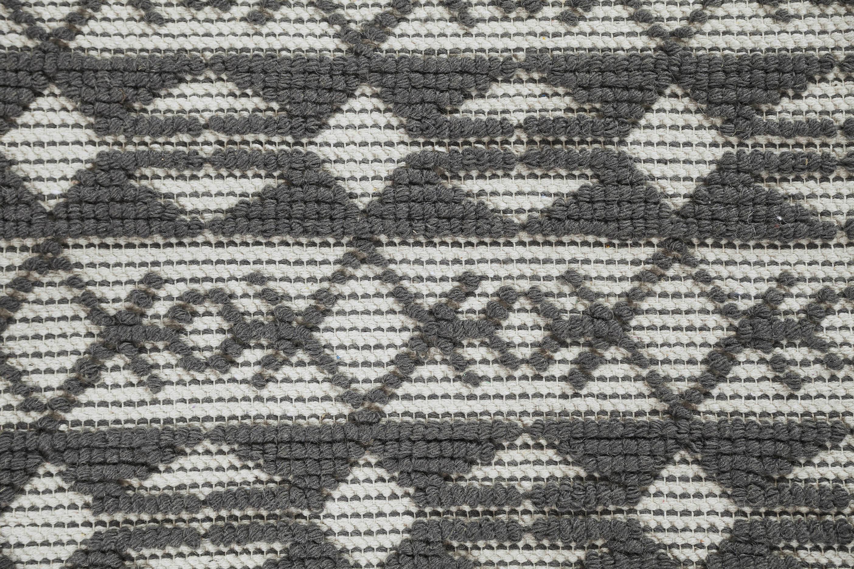 Woolen Handwoven Rug Hugo - Cotton - Dhurrie - Ajaypee Carpets (Thumbnail 3)