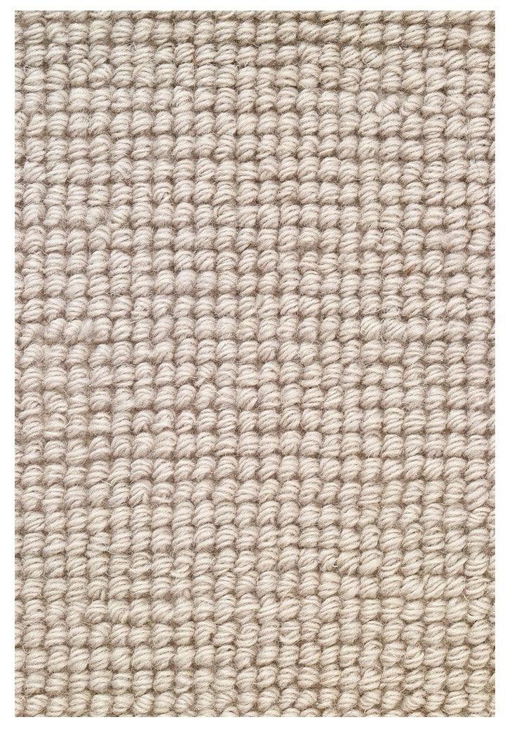 Woolen Handwoven Rug Loop Taupe - Cotton - Hand Woven - Ajaypee Carpets (Thumbnail 2)