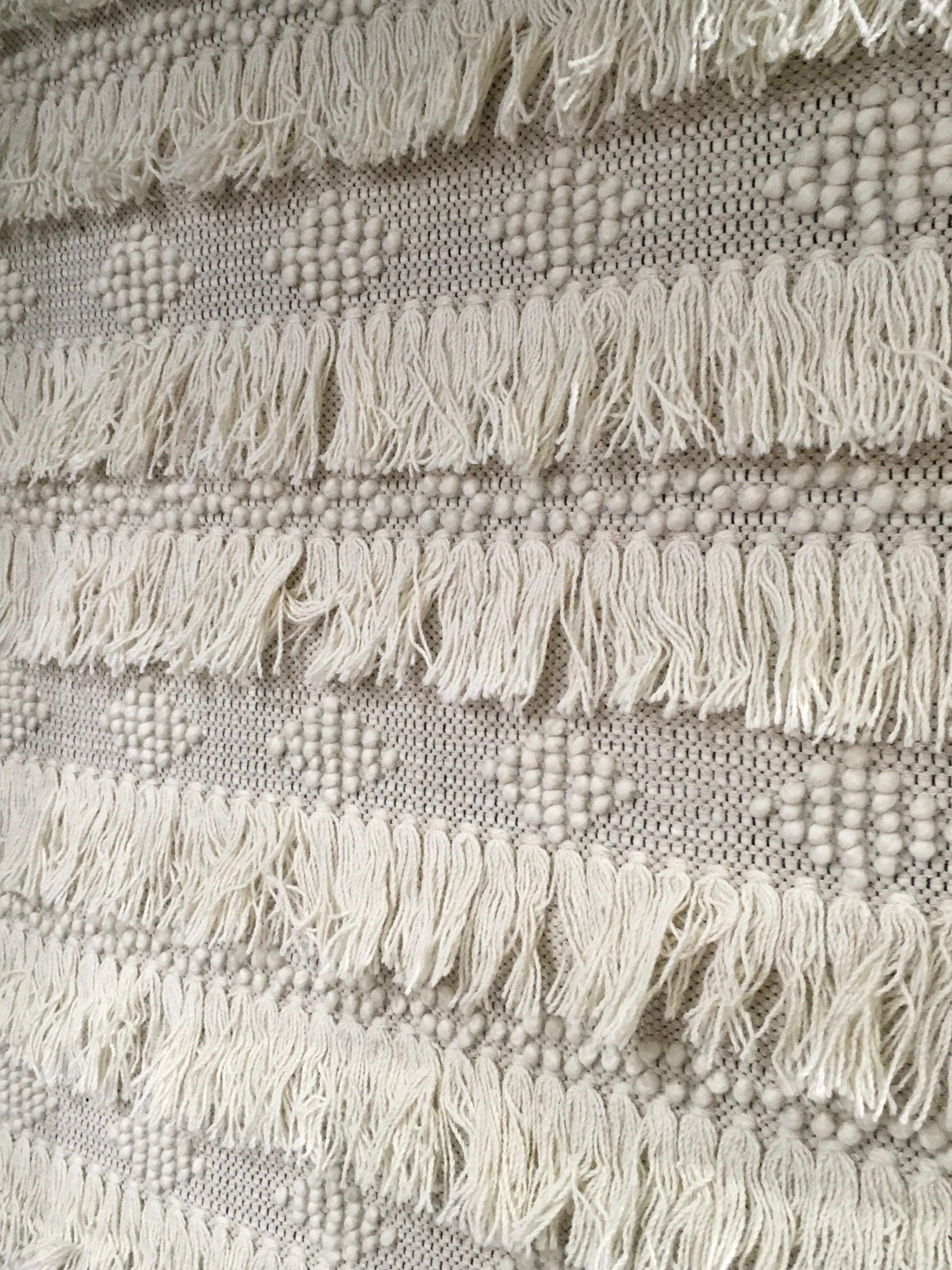 Woolen Handwoven Rug Saigi & Popcorn - Cotton - Hand Woven - Ajaypee Carpets (Thumbnail 2)