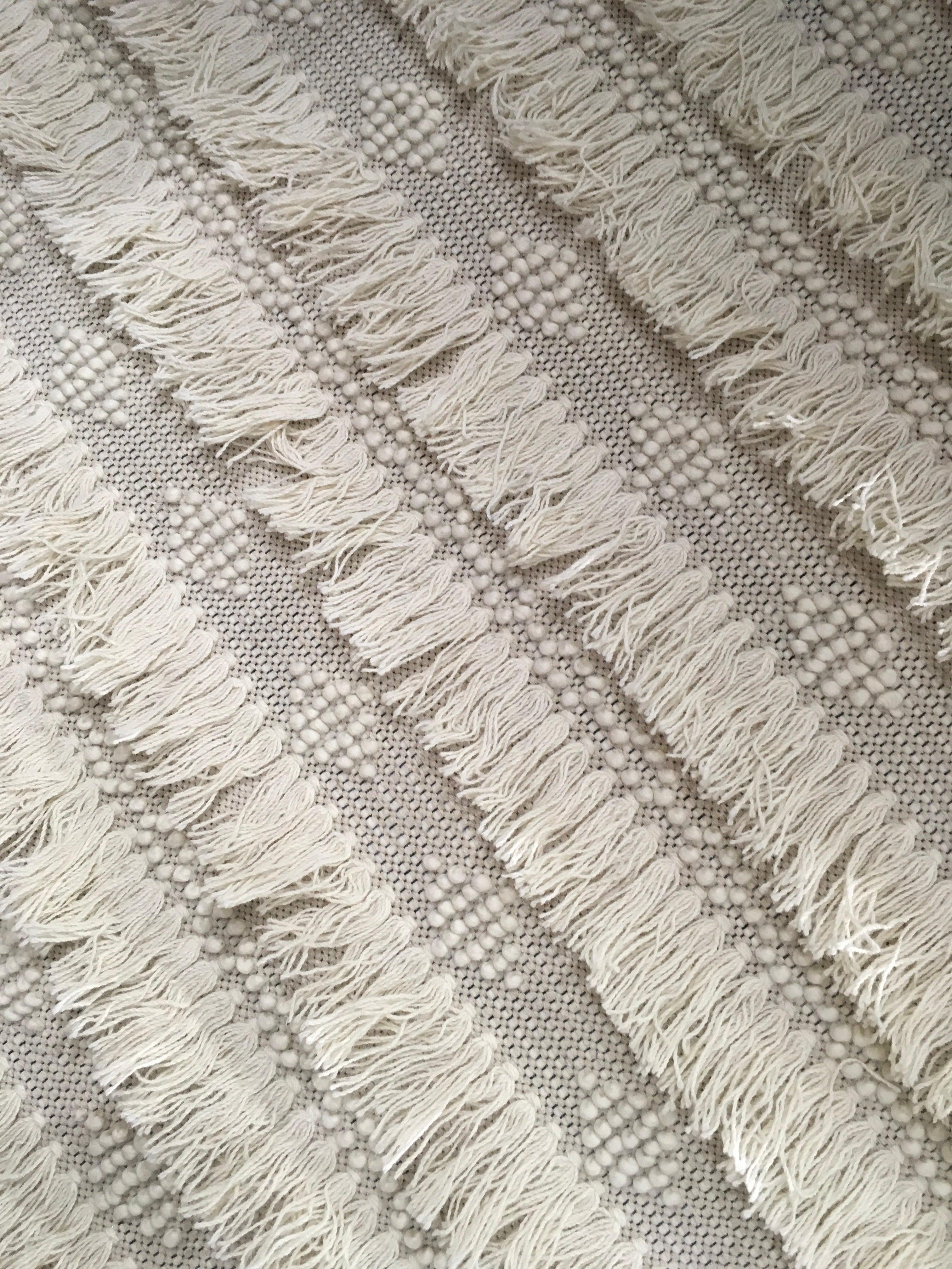 Woolen Handwoven Rug Saigi & Popcorn - Cotton - Hand Woven - Ajaypee Carpets (Thumbnail 6)