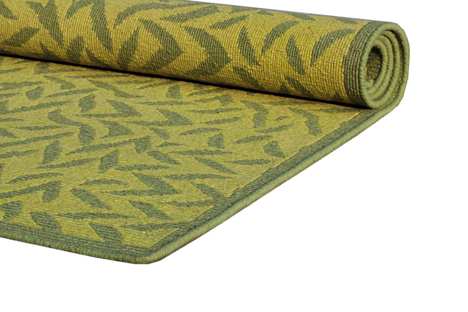 Woolen Sumak - Lilah - Cotton - Flatweave - Ajaypee Carpets (Thumbnail 4)
