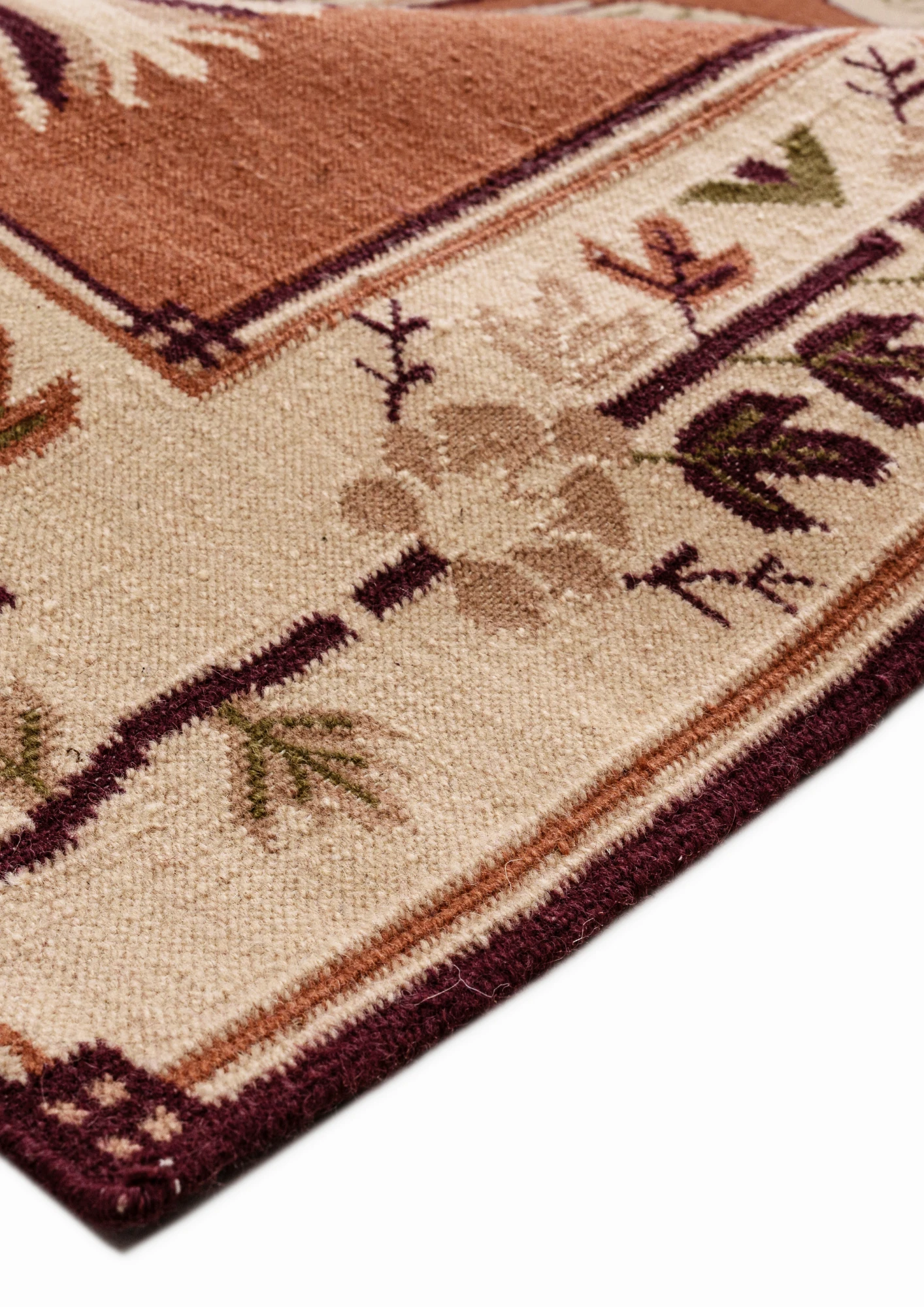 Woollen Hand Dhurry   Pravara - Wool - Dhurrie - Ajaypee Carpets (Thumbnail 2)
