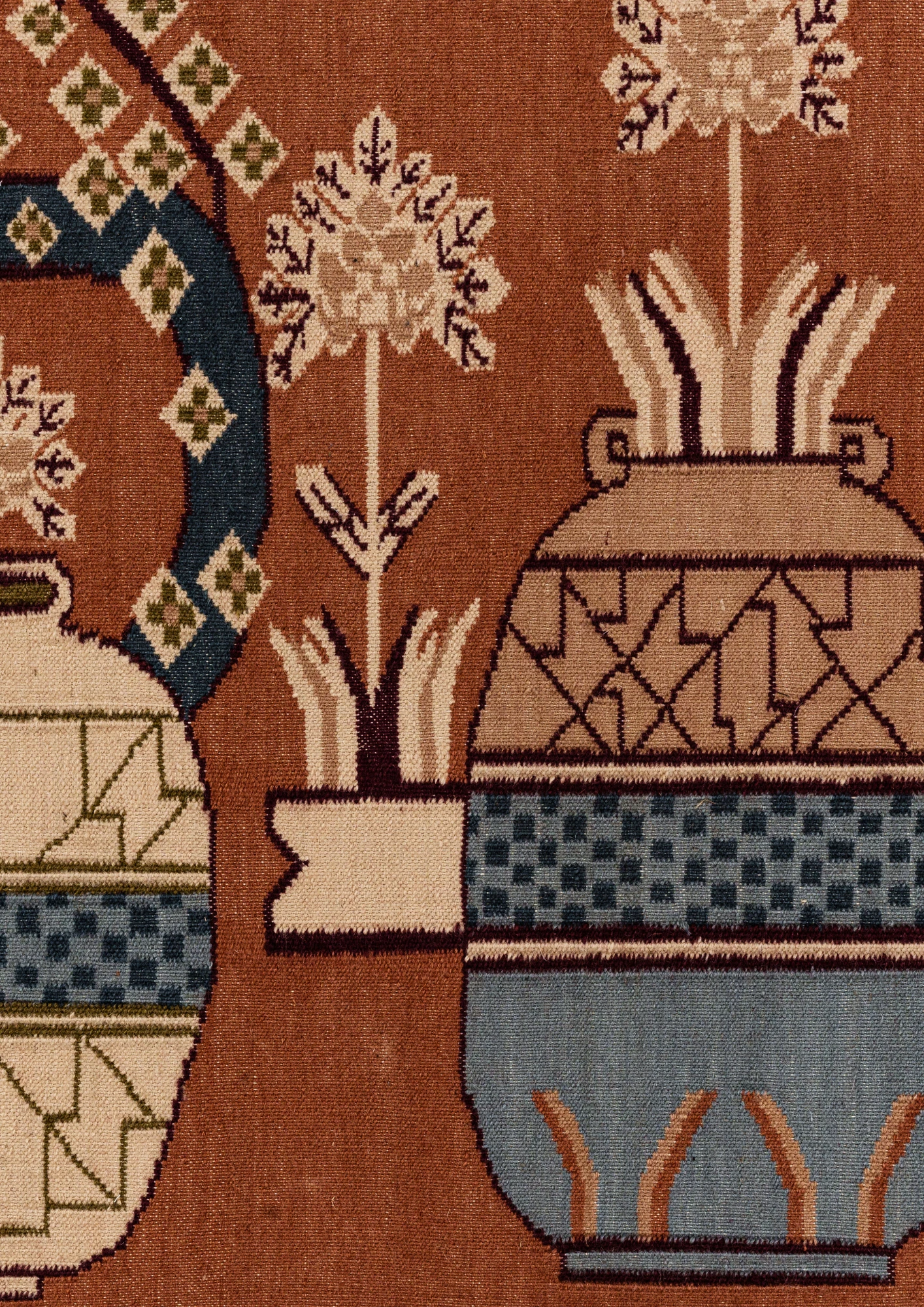 Woollen Hand Dhurry   Pravara - Wool - Dhurrie - Ajaypee Carpets (Thumbnail 3)